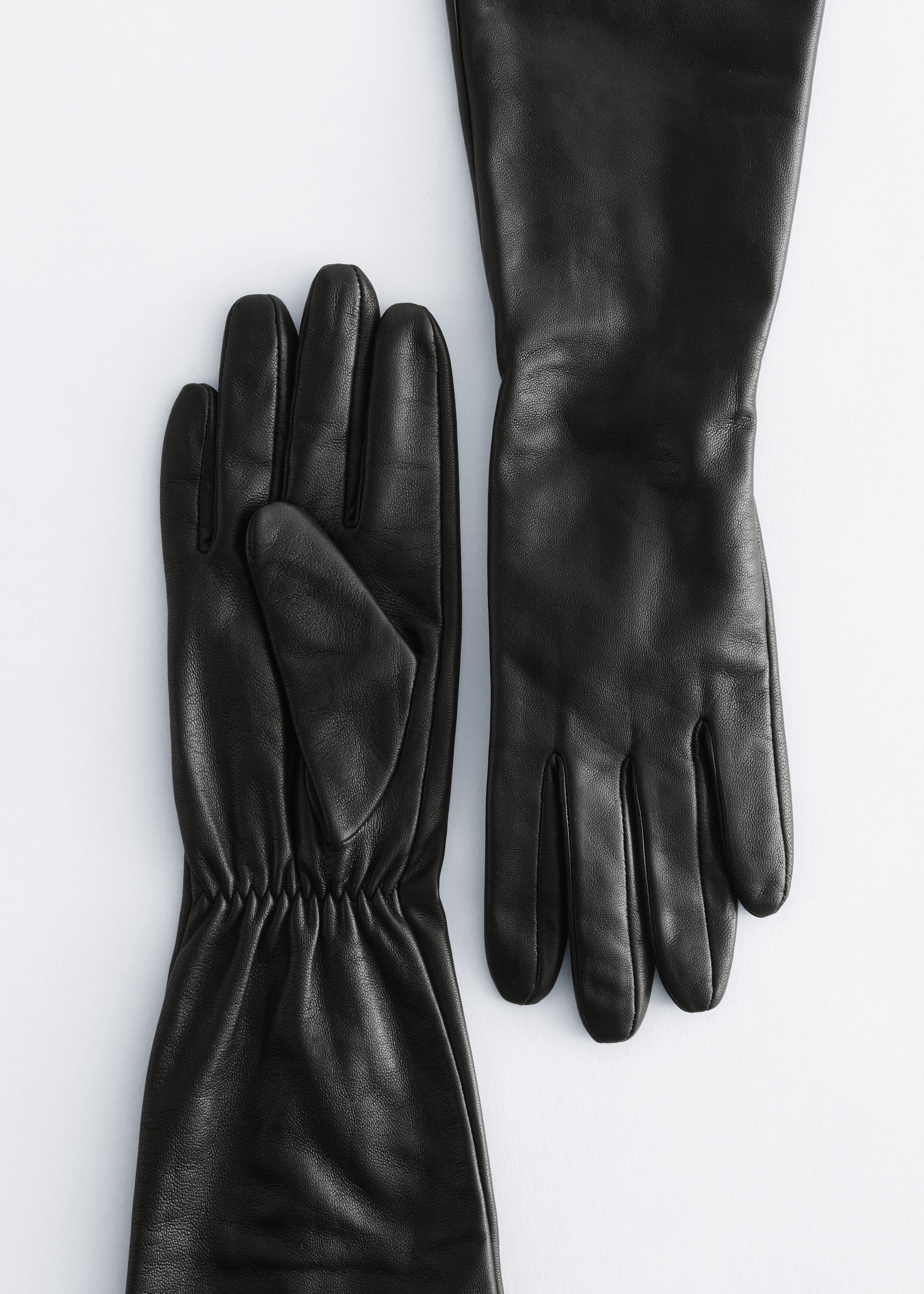 Long Leather Gloves - {{variantName}} - Descriptive Detail