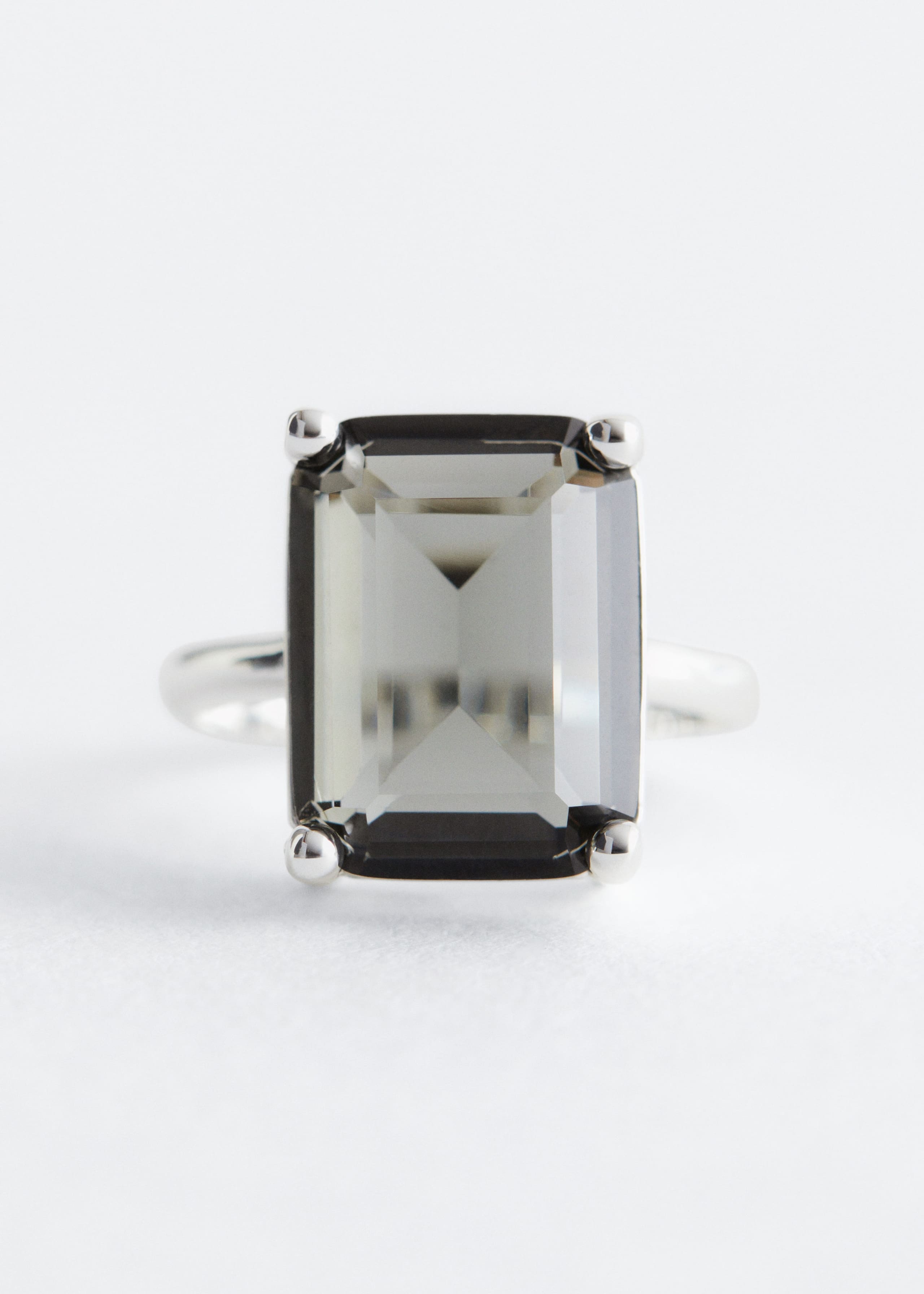 Image of Faceted Crystal Ring
