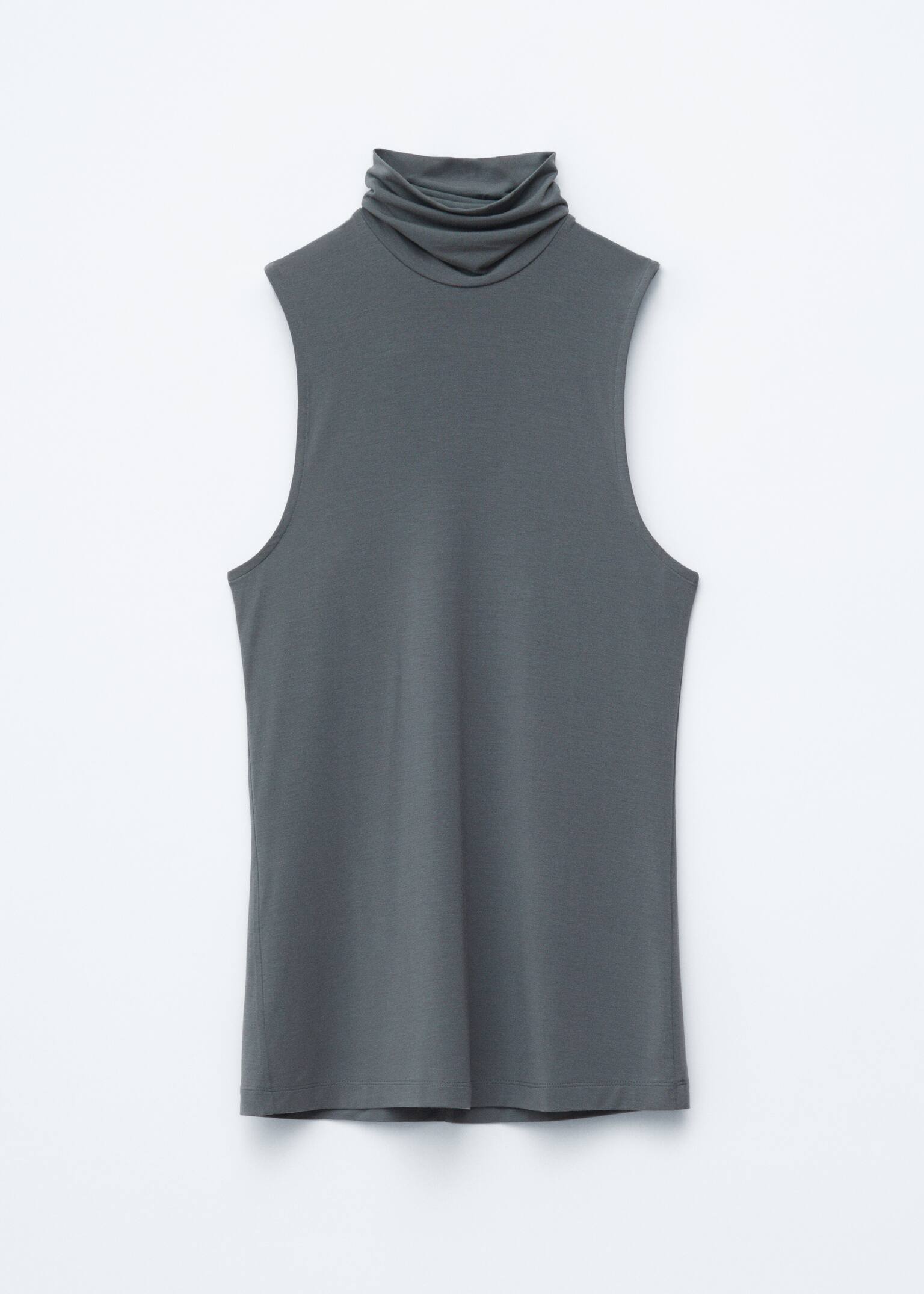 Golf bez rękawów - Ciemnoszary/Kremowy - 2