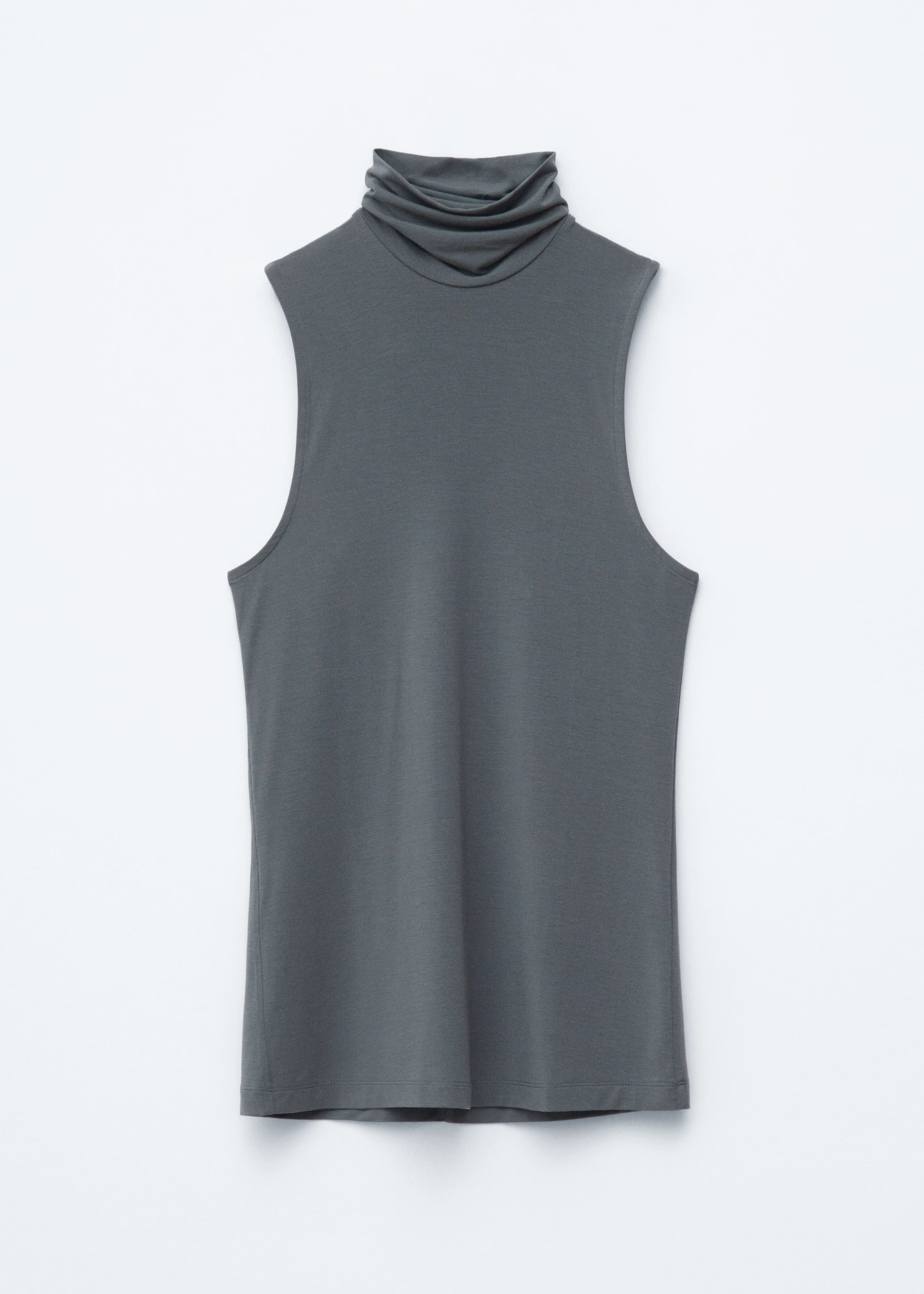 Image of Sleeveless Turtleneck Top