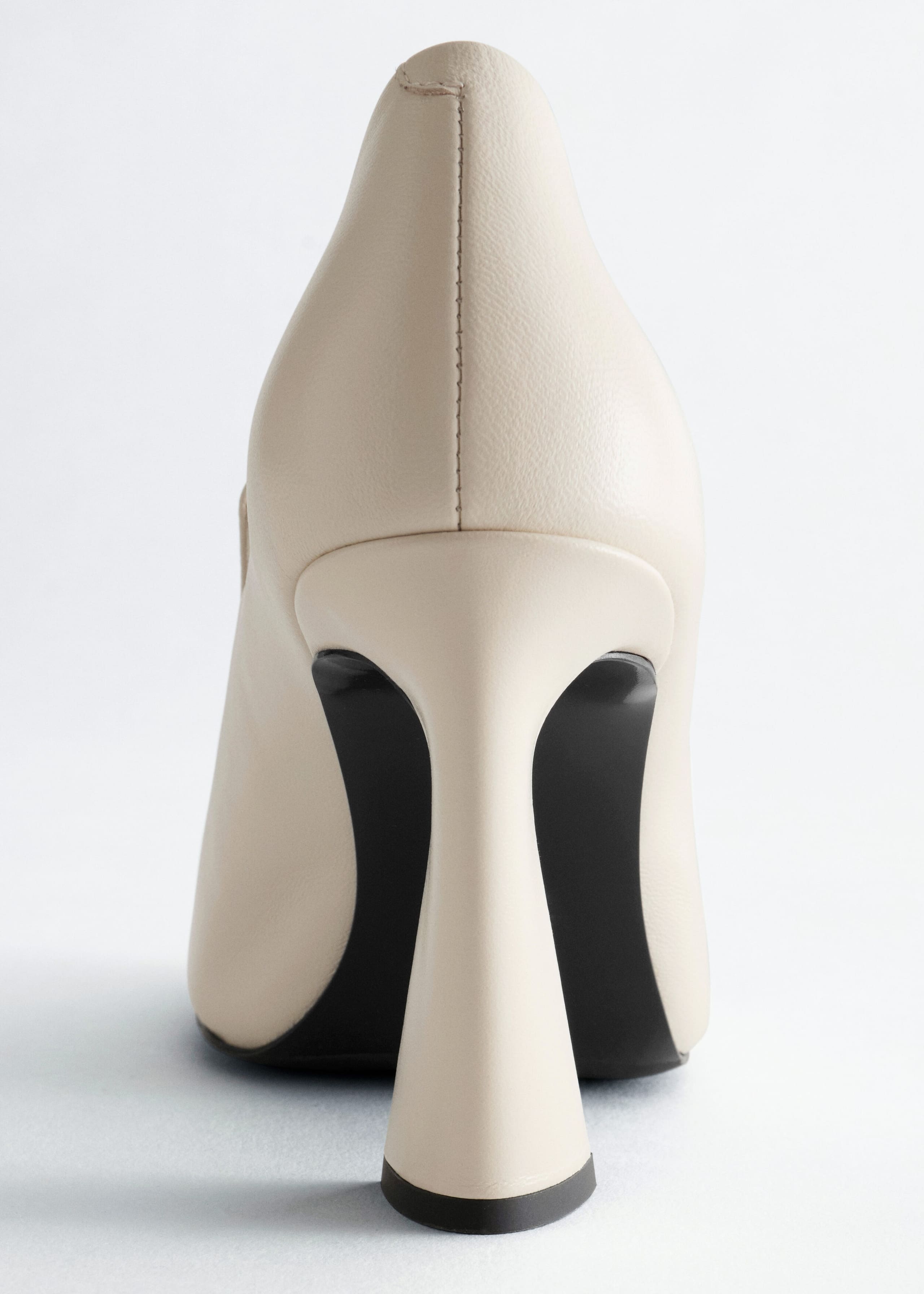 Leather Loafer Pumps - Off White - Still Life