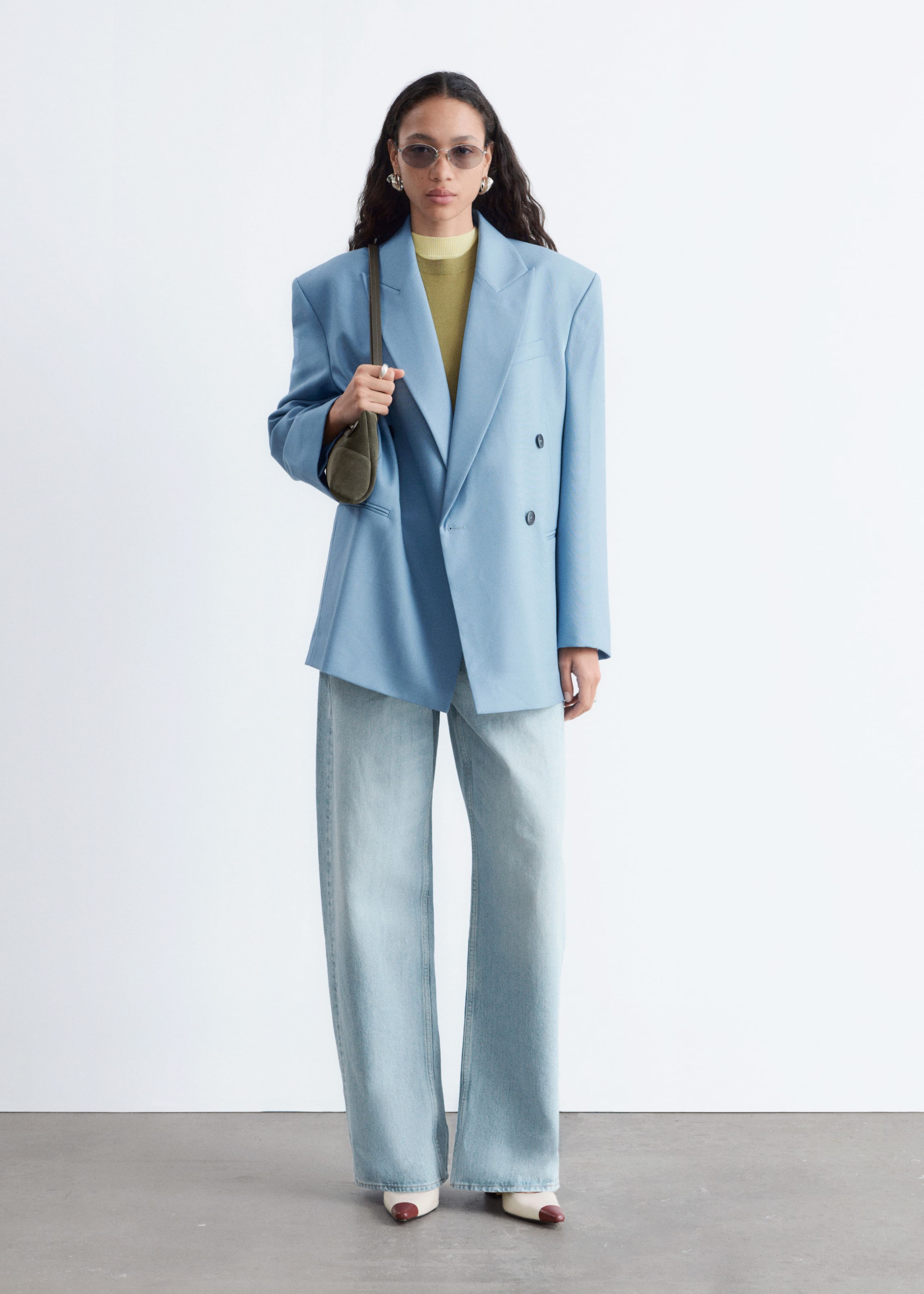 Image of Double-Breasted Wool Blazer