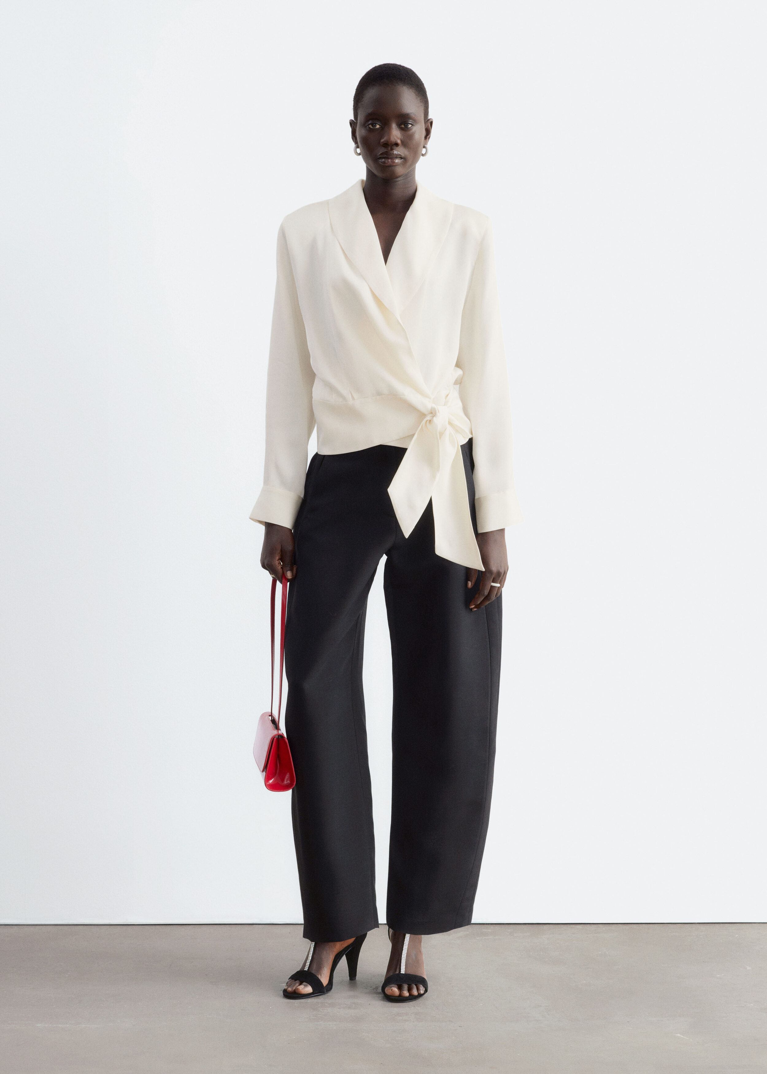 Shawl-Collar Wrap Blouse by & Other Stories
