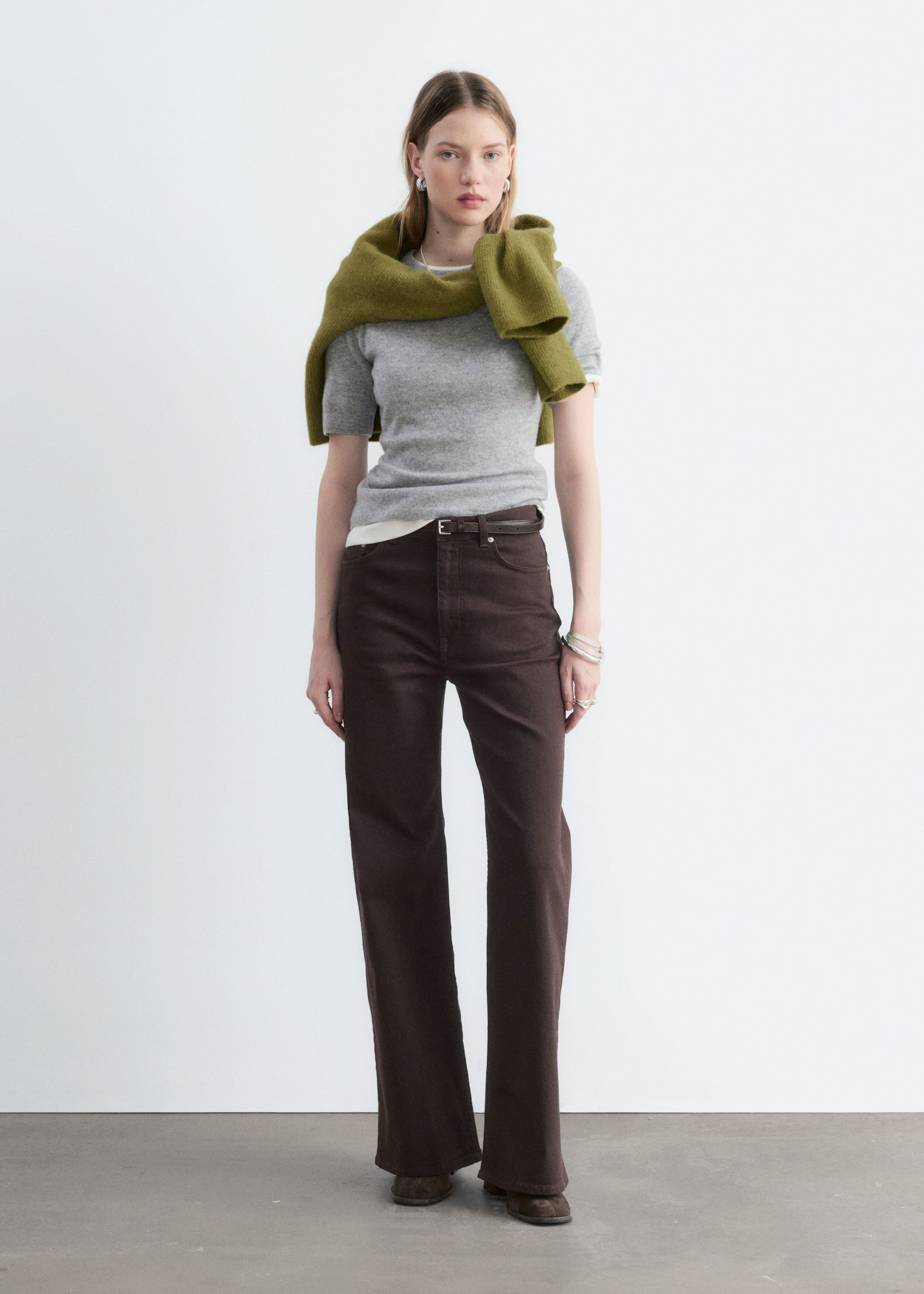 Wide-Leg Jeans - Blue - Lookbook