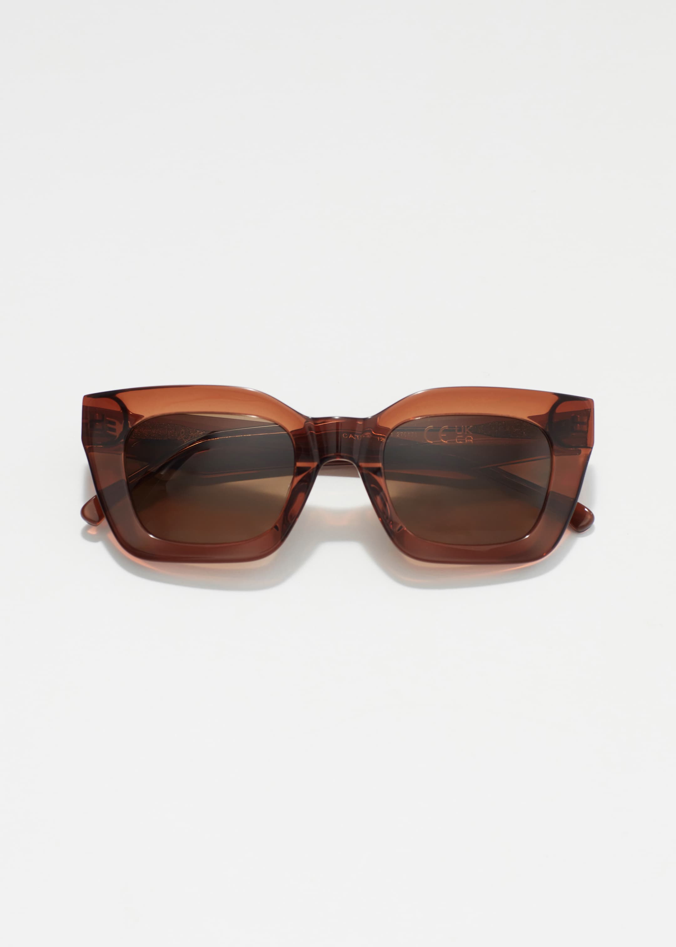 Zobrazit větší obrázek: Rectangular-Frame Acetate Sunglasses - Hnědá - ŽENY | H&M CZ 3