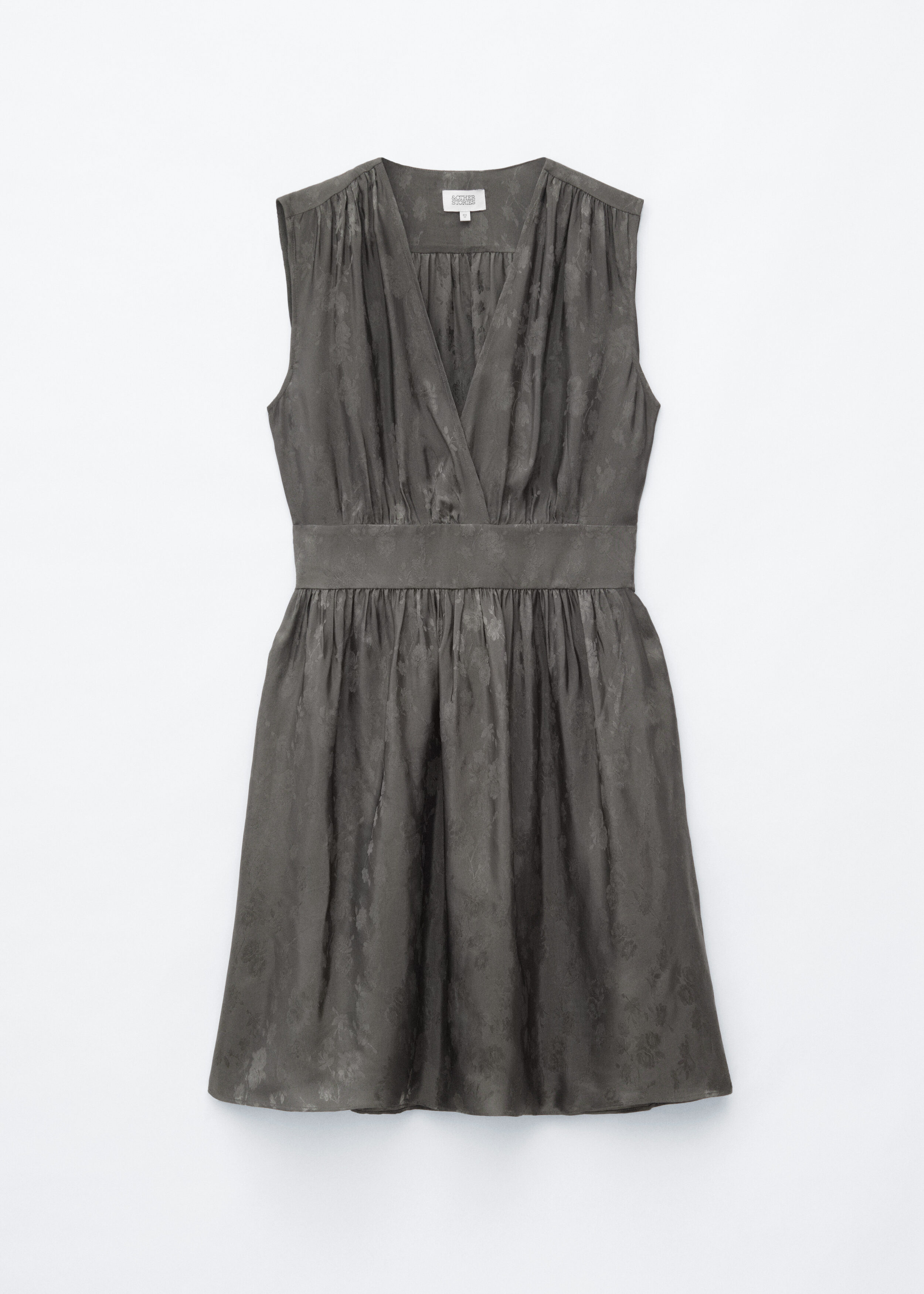 Flared Wool Mini Dress - Dark Grey - & Other Stories US