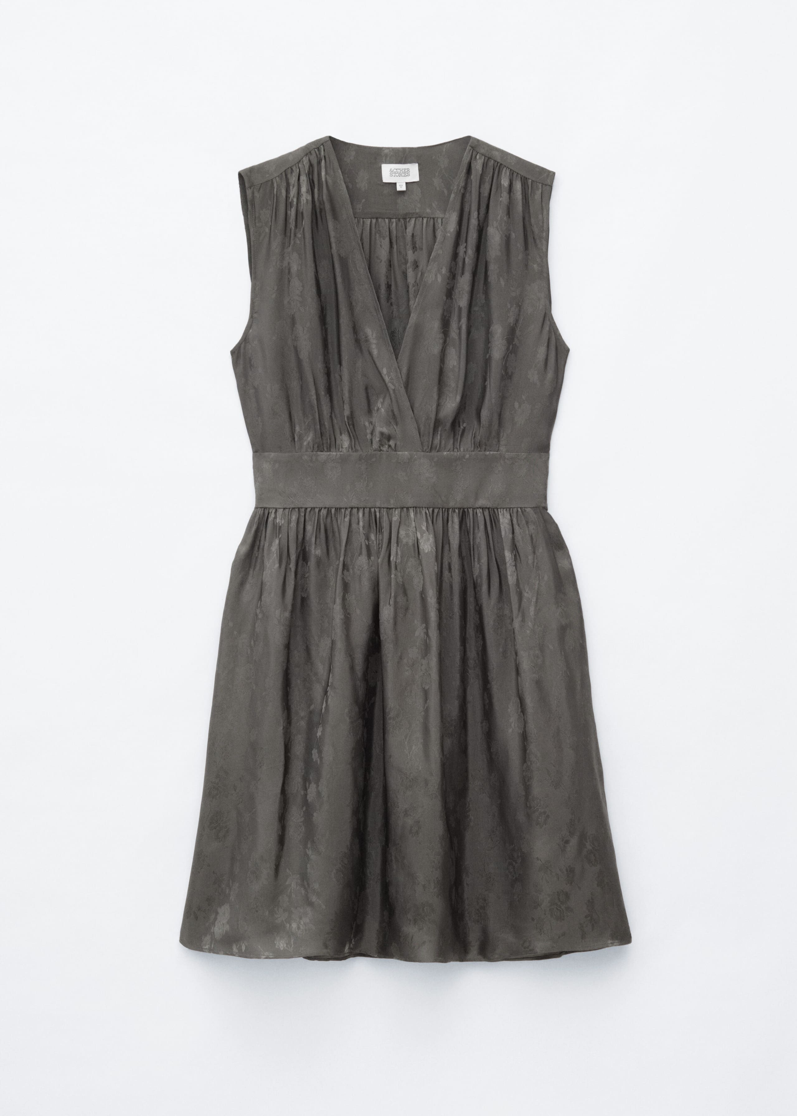 Jacquard-Minikleid - Dunkelgrau - Stillleben