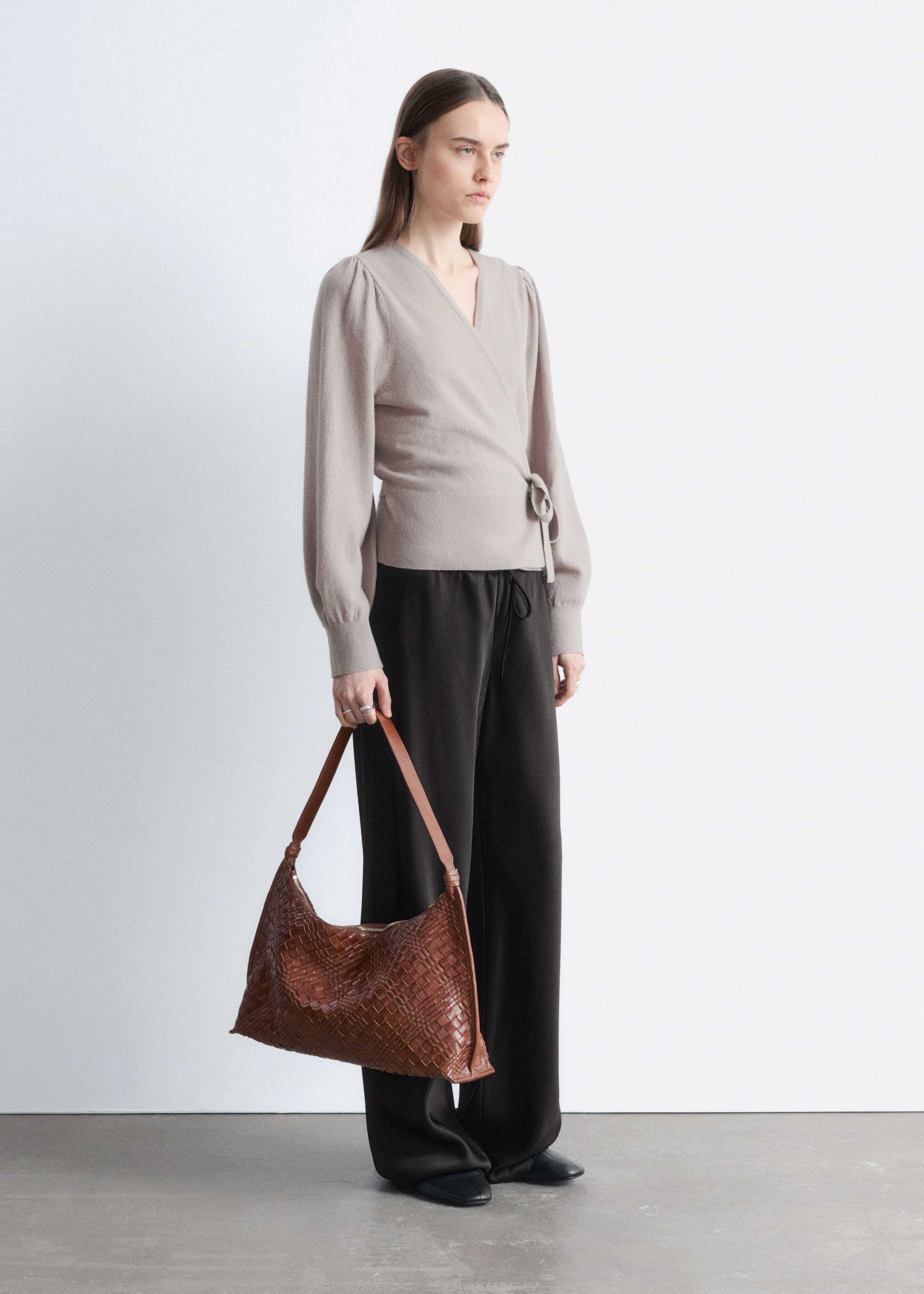 Image of Merino Wool Wrap Cardigan