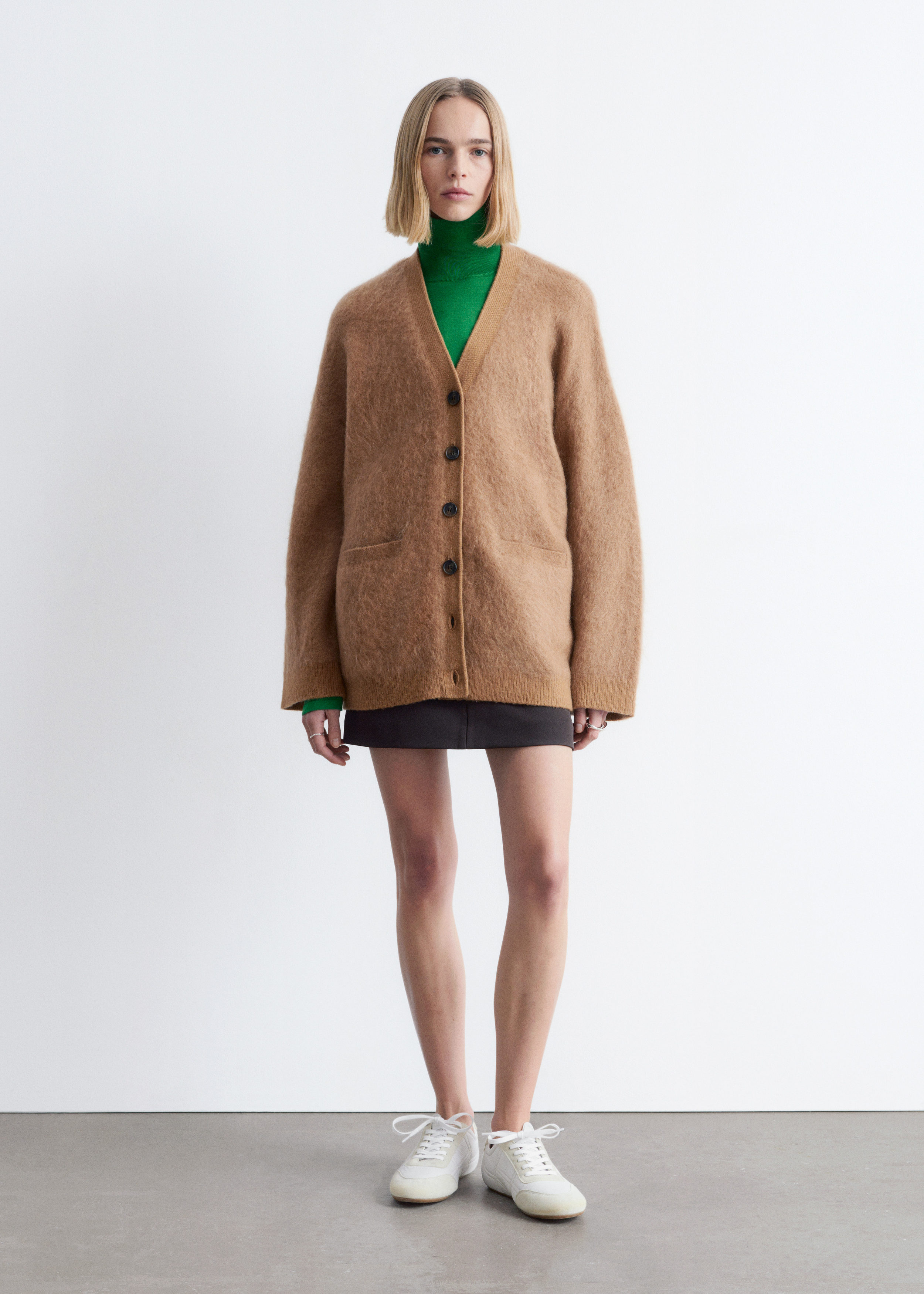 Oversized Mohair-Blend Cardigan - Brown - & Other Stories GB