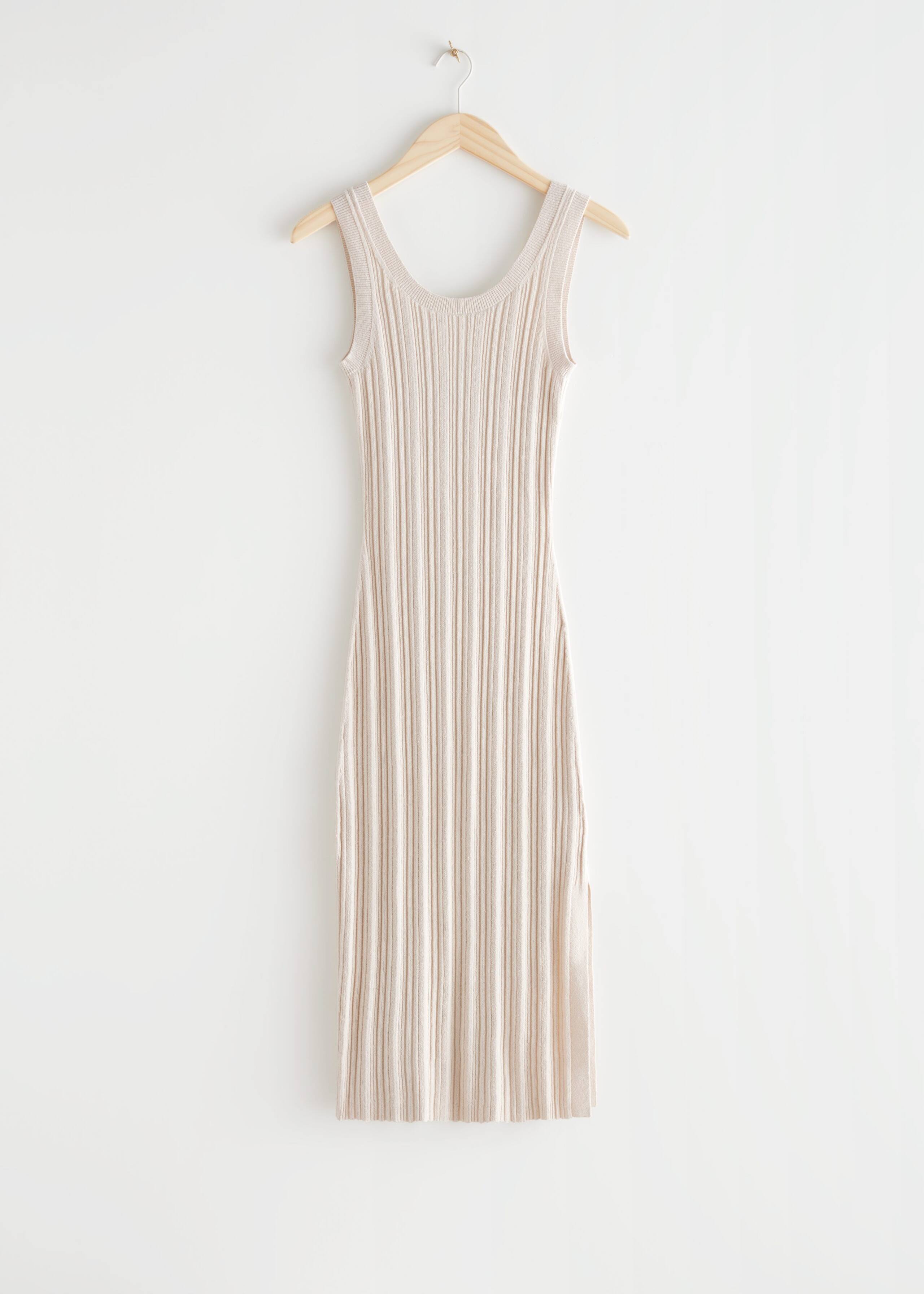 Sleeveless Rib Knit Midi Dress - Green - Still Life