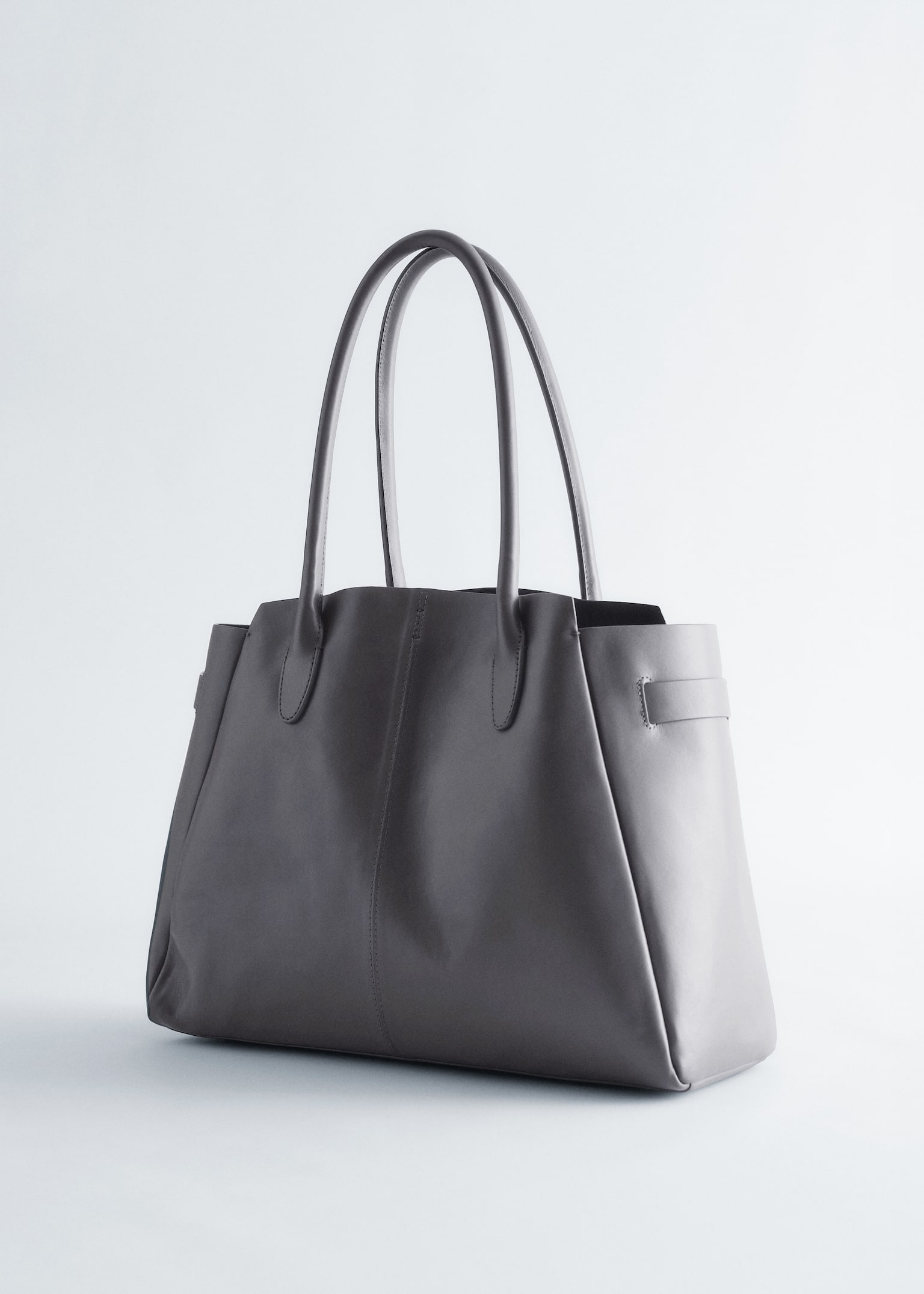 Suede Tote Bag - Σκούρο Γκρι/Σκούρο Μπορντό/Χακί Πράσινο/Σκούρο Καφέ/Μαύρο - 2