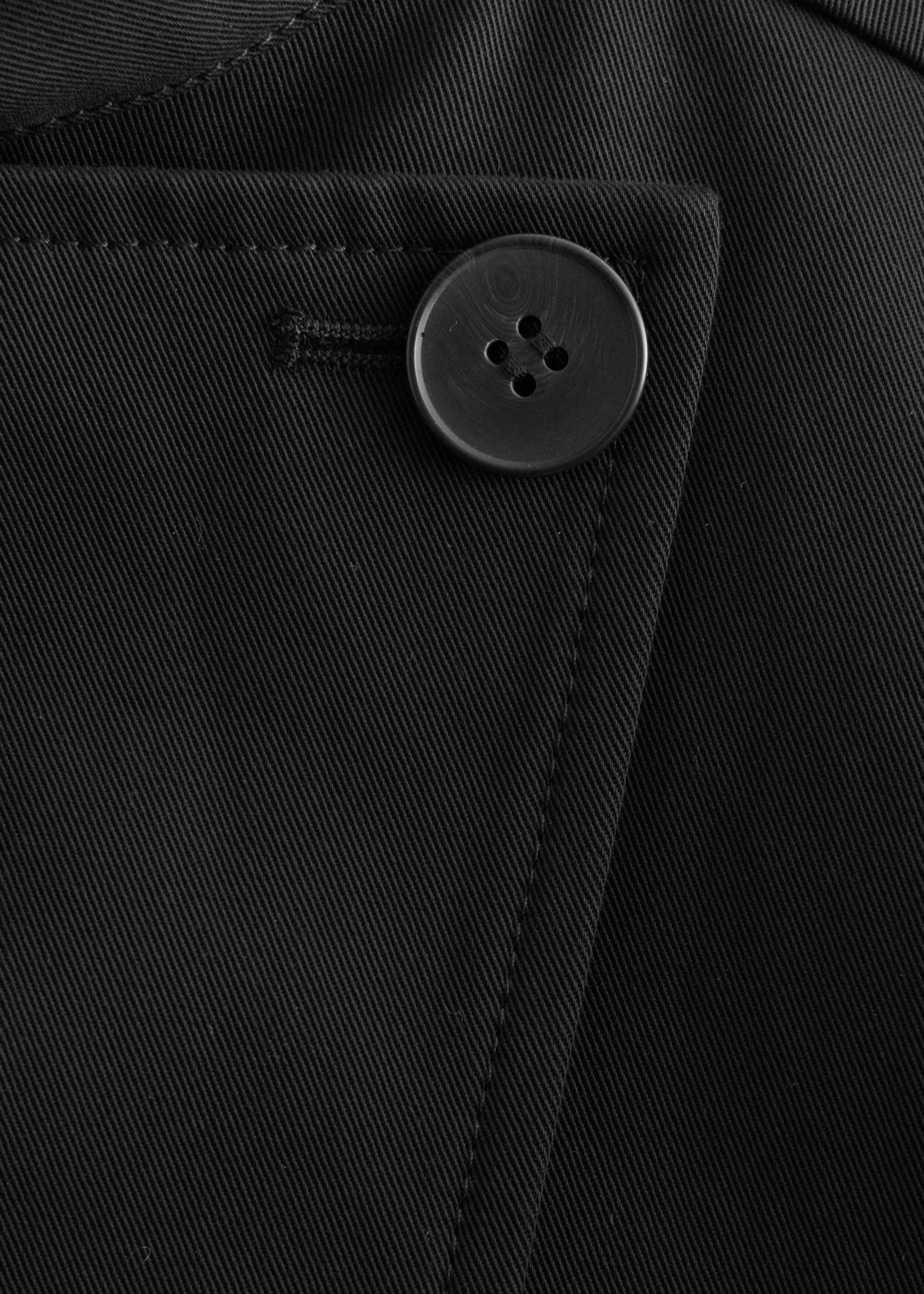 Belted Cotton Twill Jacket - {{variantName}} - Descriptive Detail