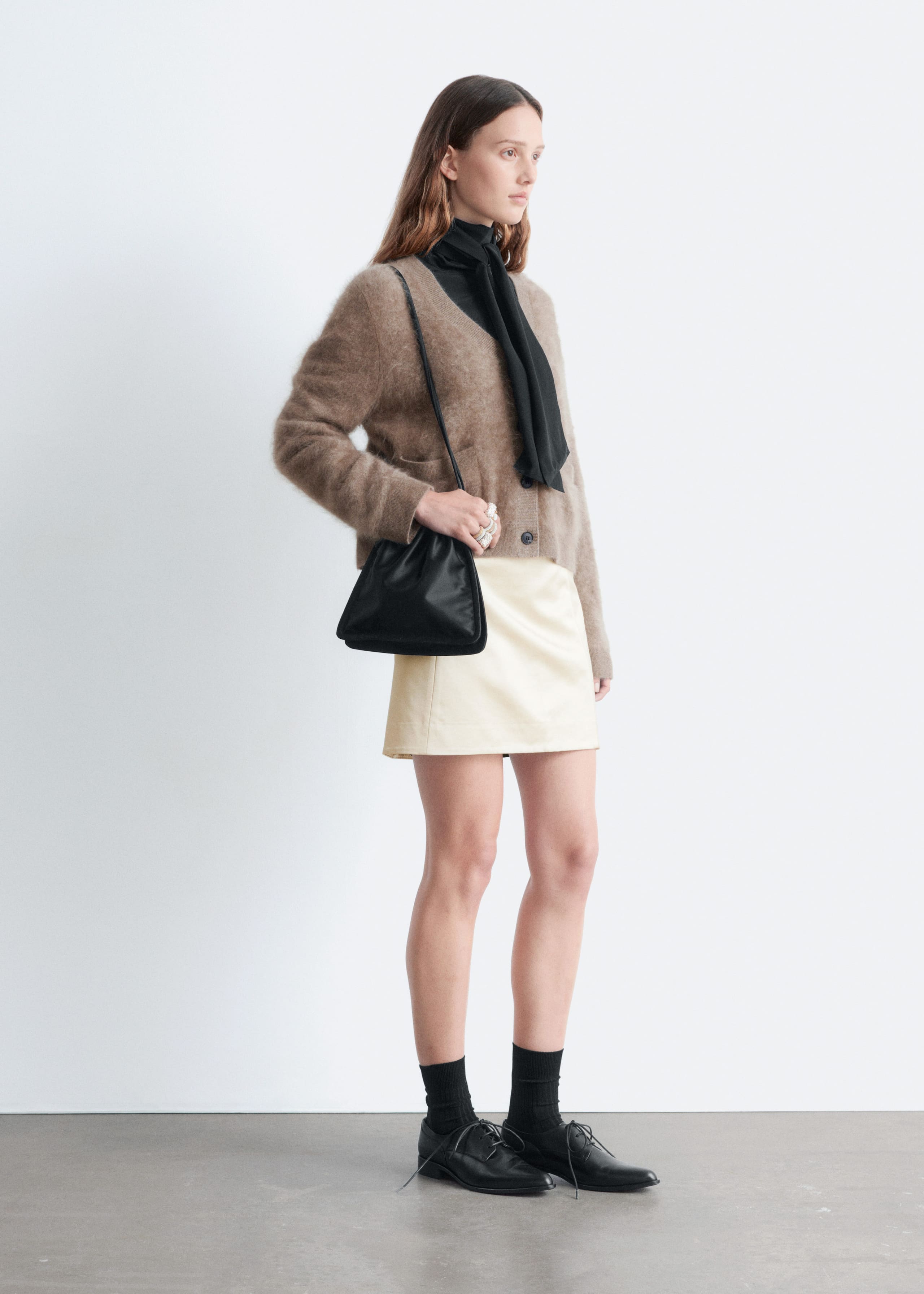 Image of Cropped Cashmere Cardigan