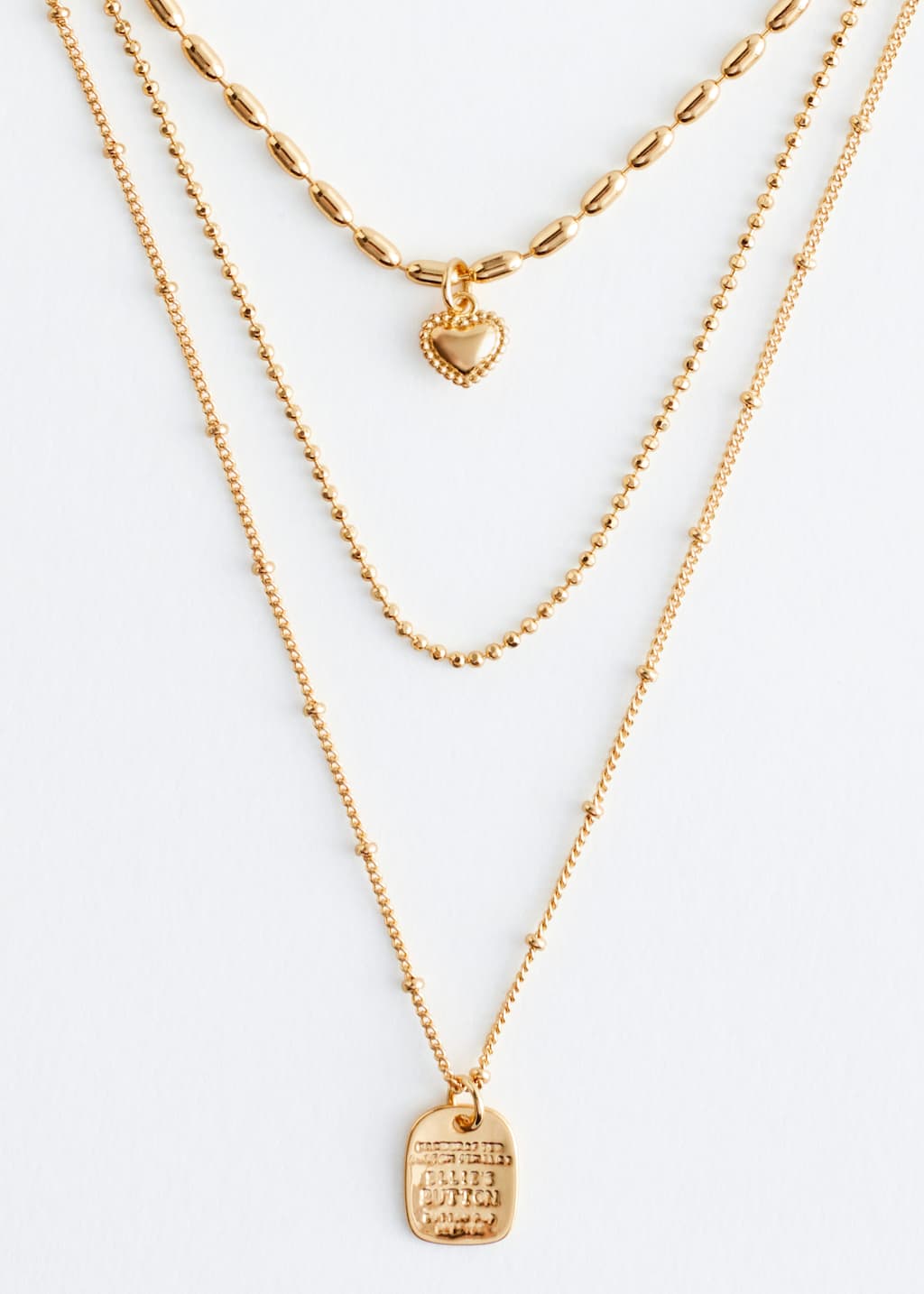 Image of Dubbelradigt halsband med berlock