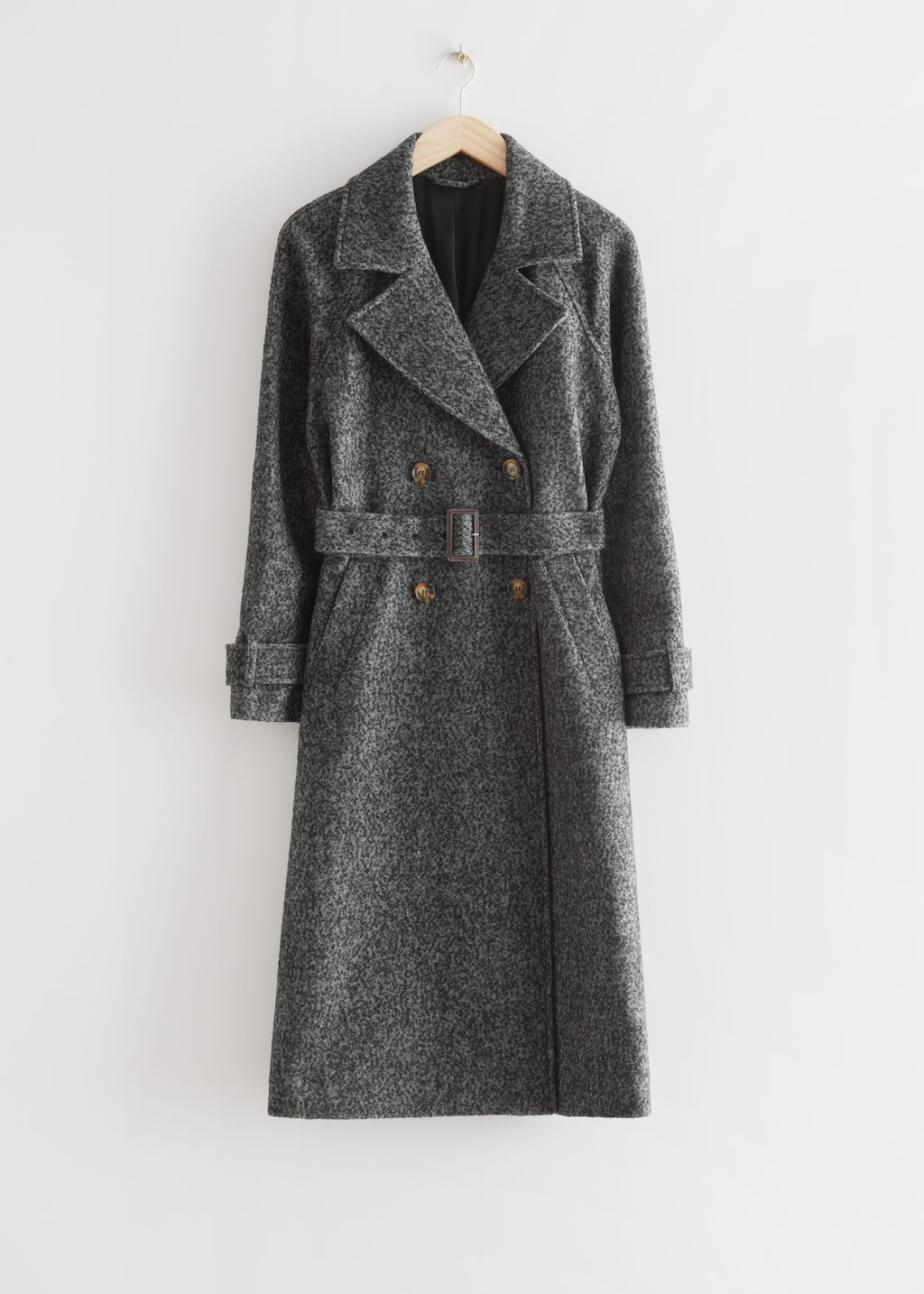 Belted Wool Coat - Beige - Natura morta