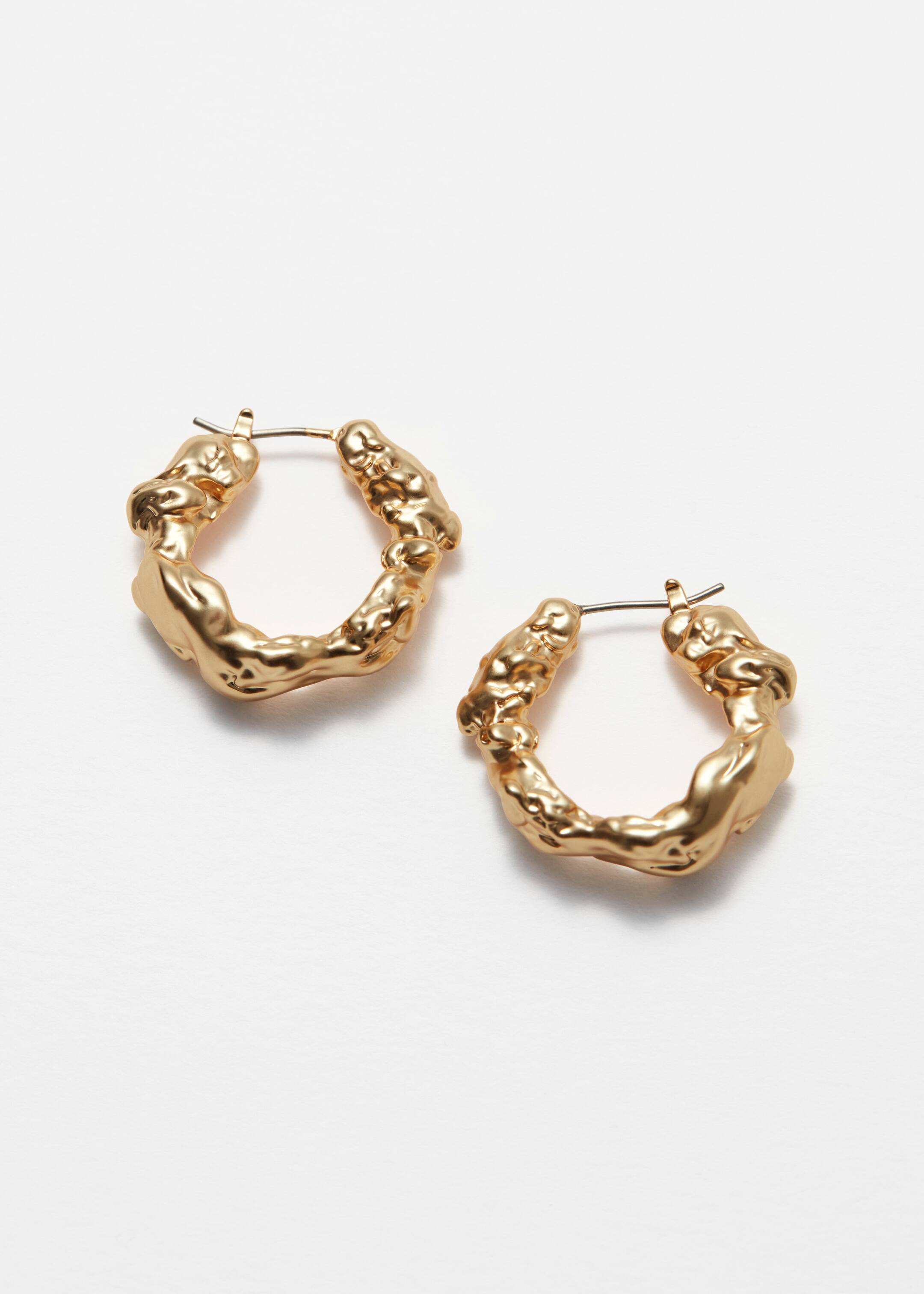 Ingrandisci l'immagine: Sculpted Hoop Earrings - Gold - DONNA | H&M CH 1