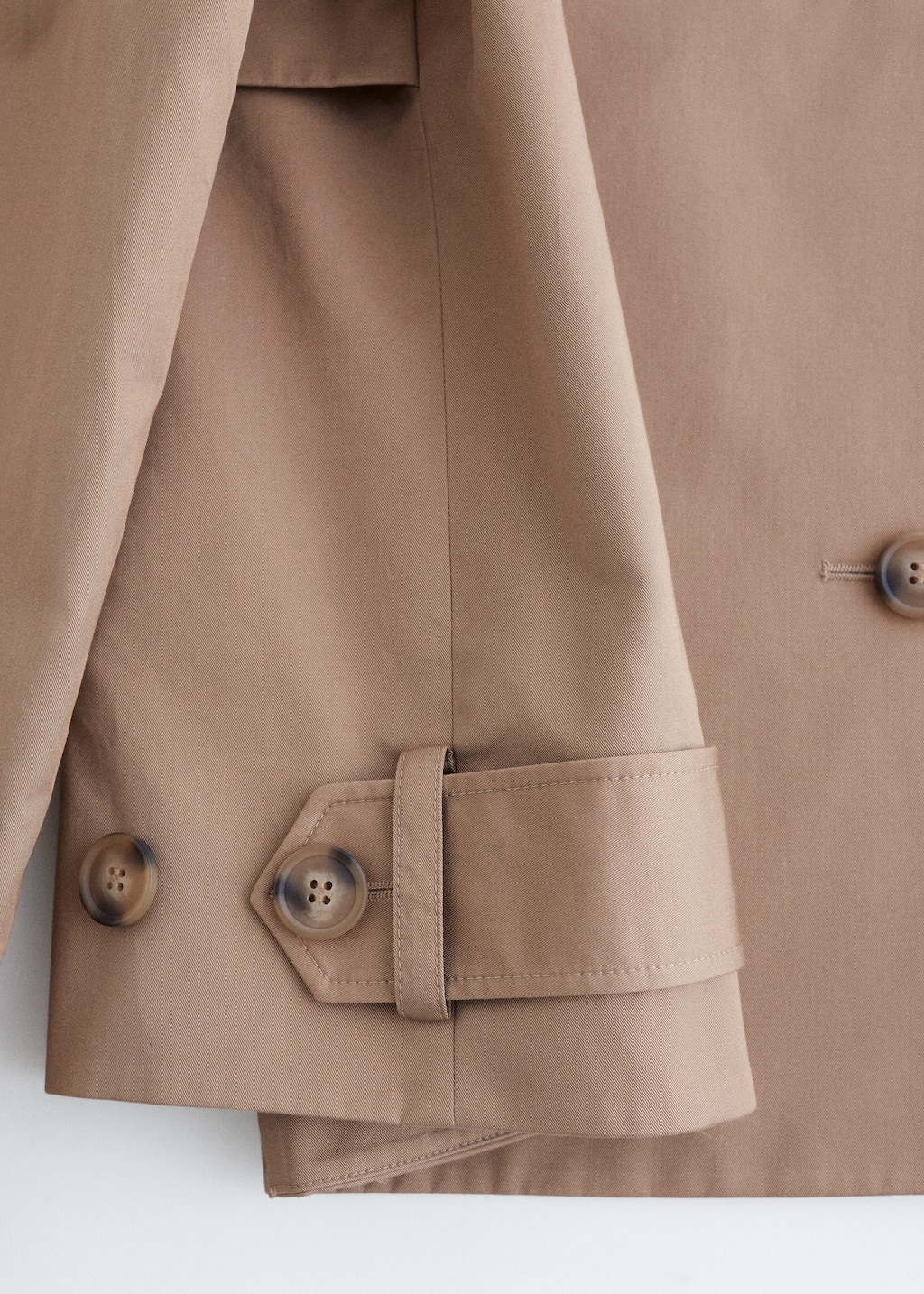 Image of Double-Breasted Trench Jacket