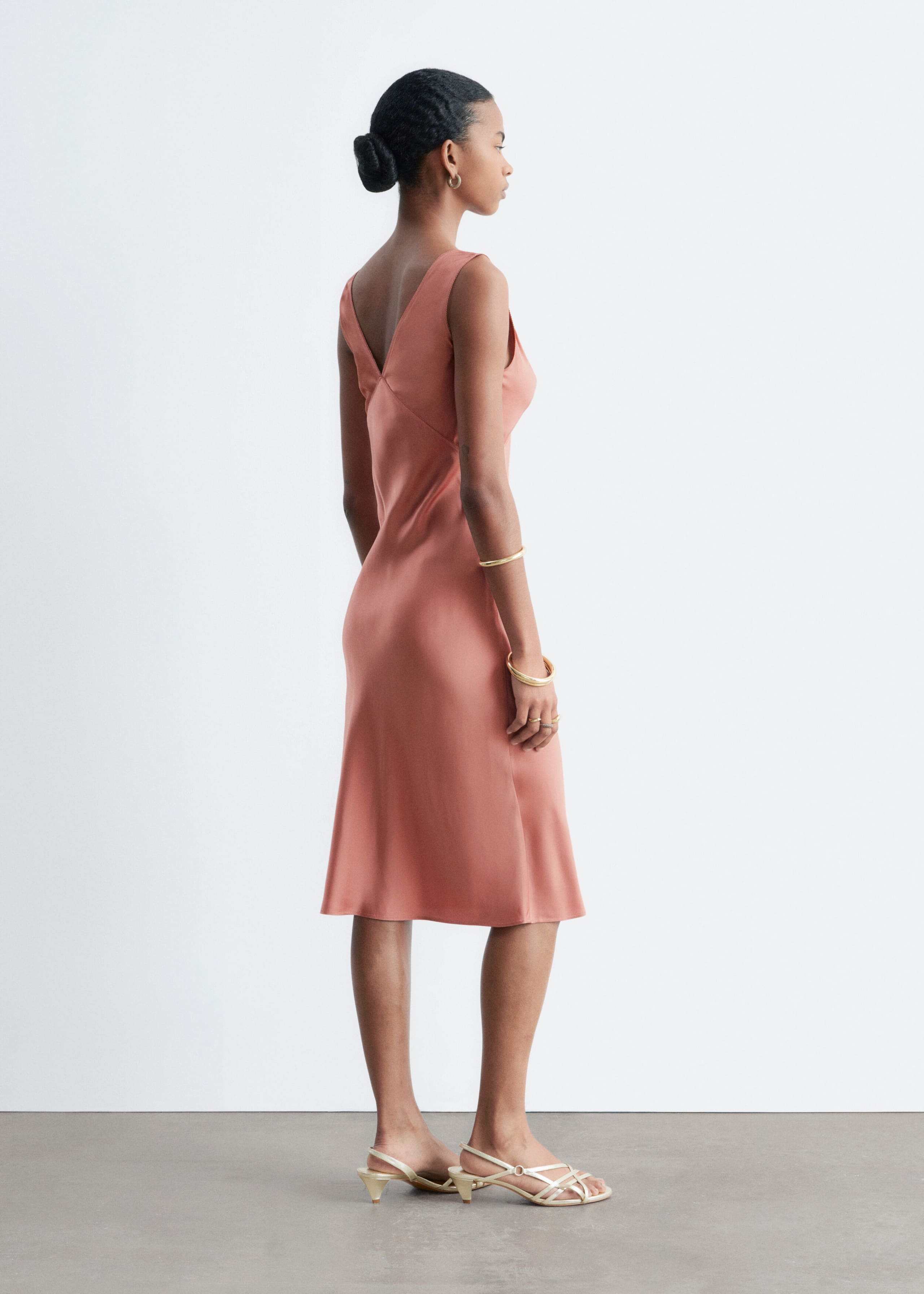 Image of V-Neck Slip Midi Dress