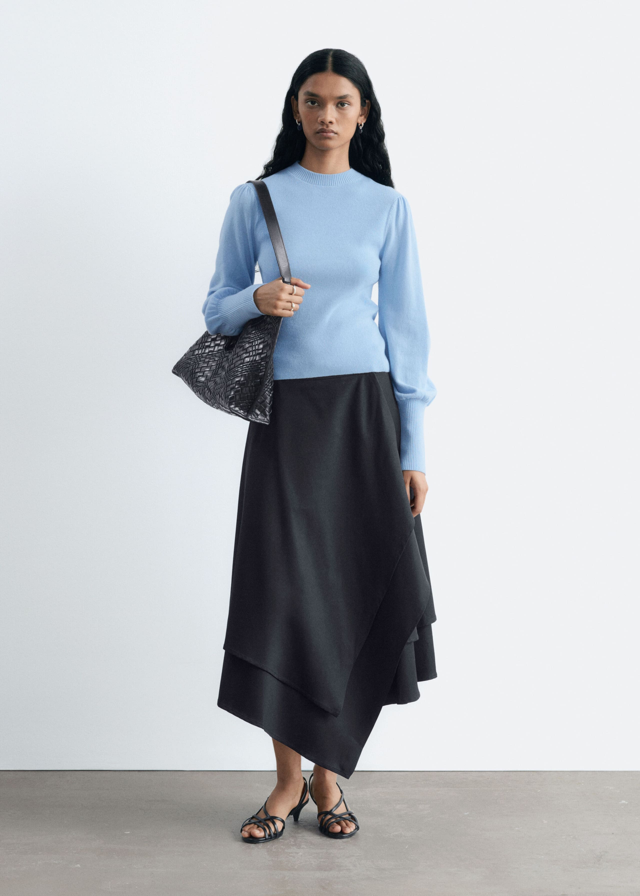 Wollen top - Lichtblauw - Lookbook