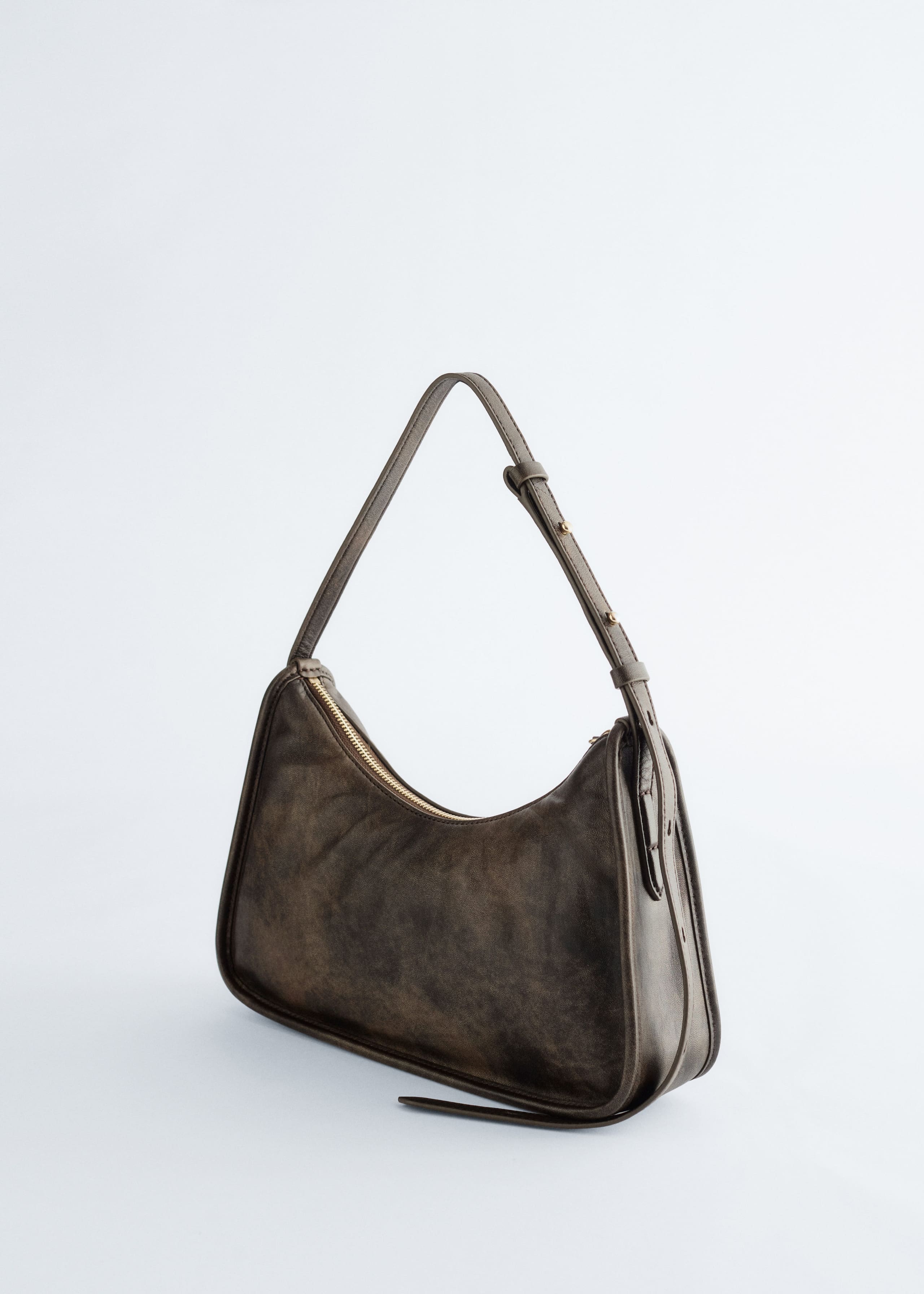 Leather Shoulder Bag - Brown - Still Life