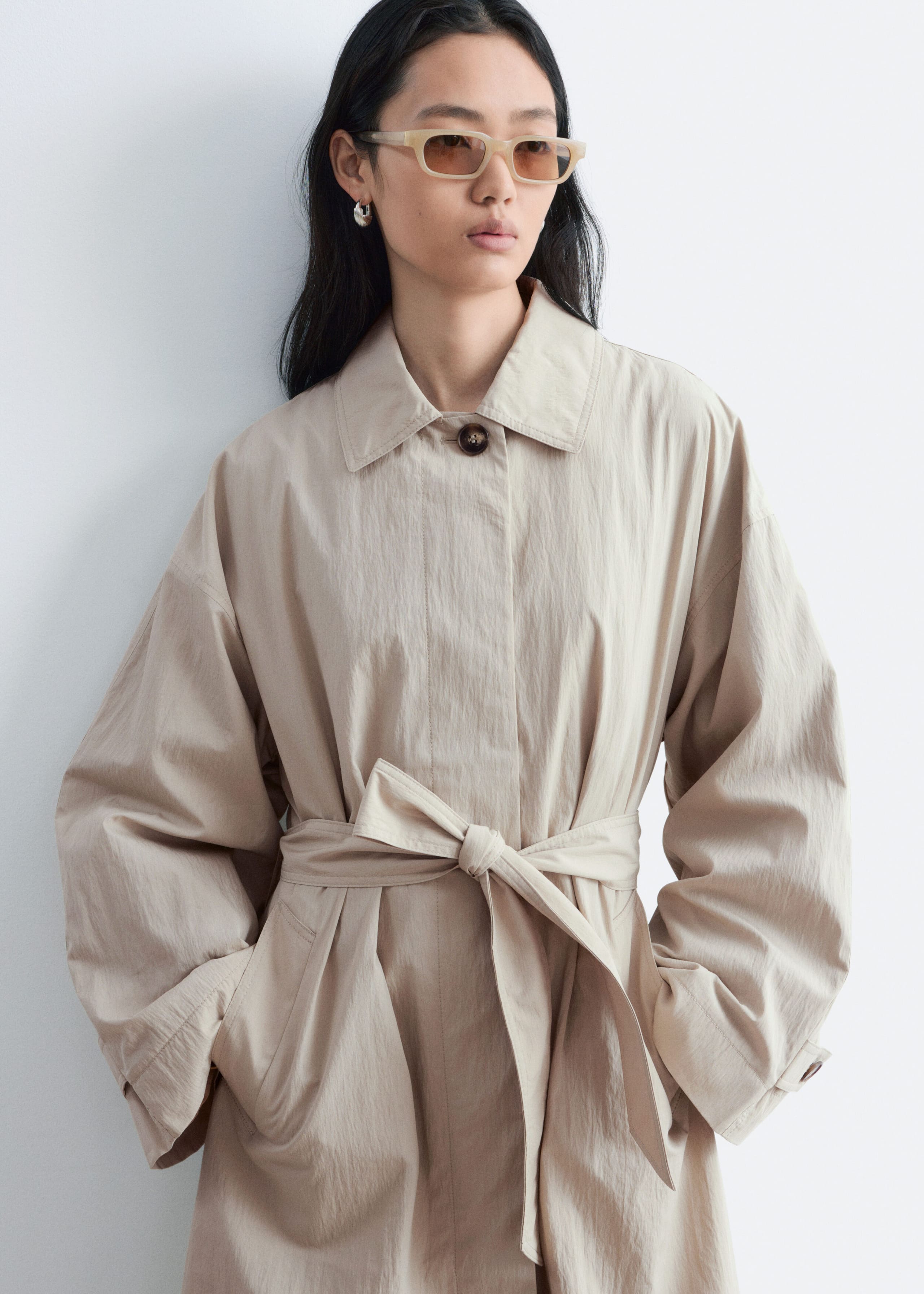 Image of Belted Car Coat