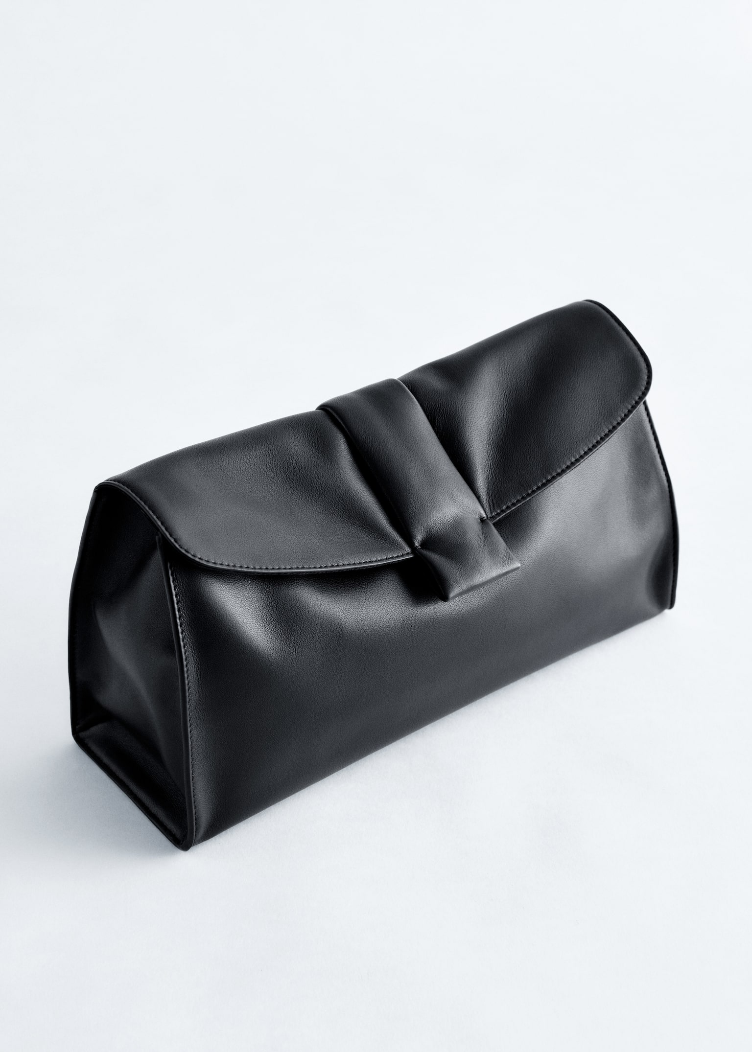 Pochette en cuir souple - Noir/Taupe/Serpent beige/Serpent marron foncé - 3
