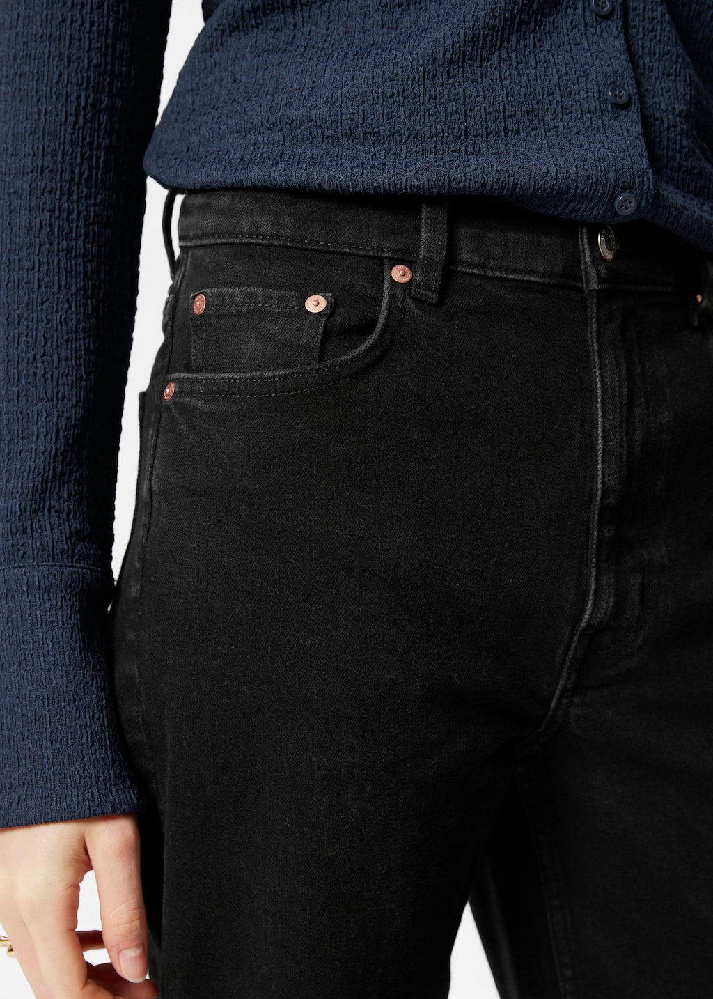Image of Cropped Wide-Leg Jeans