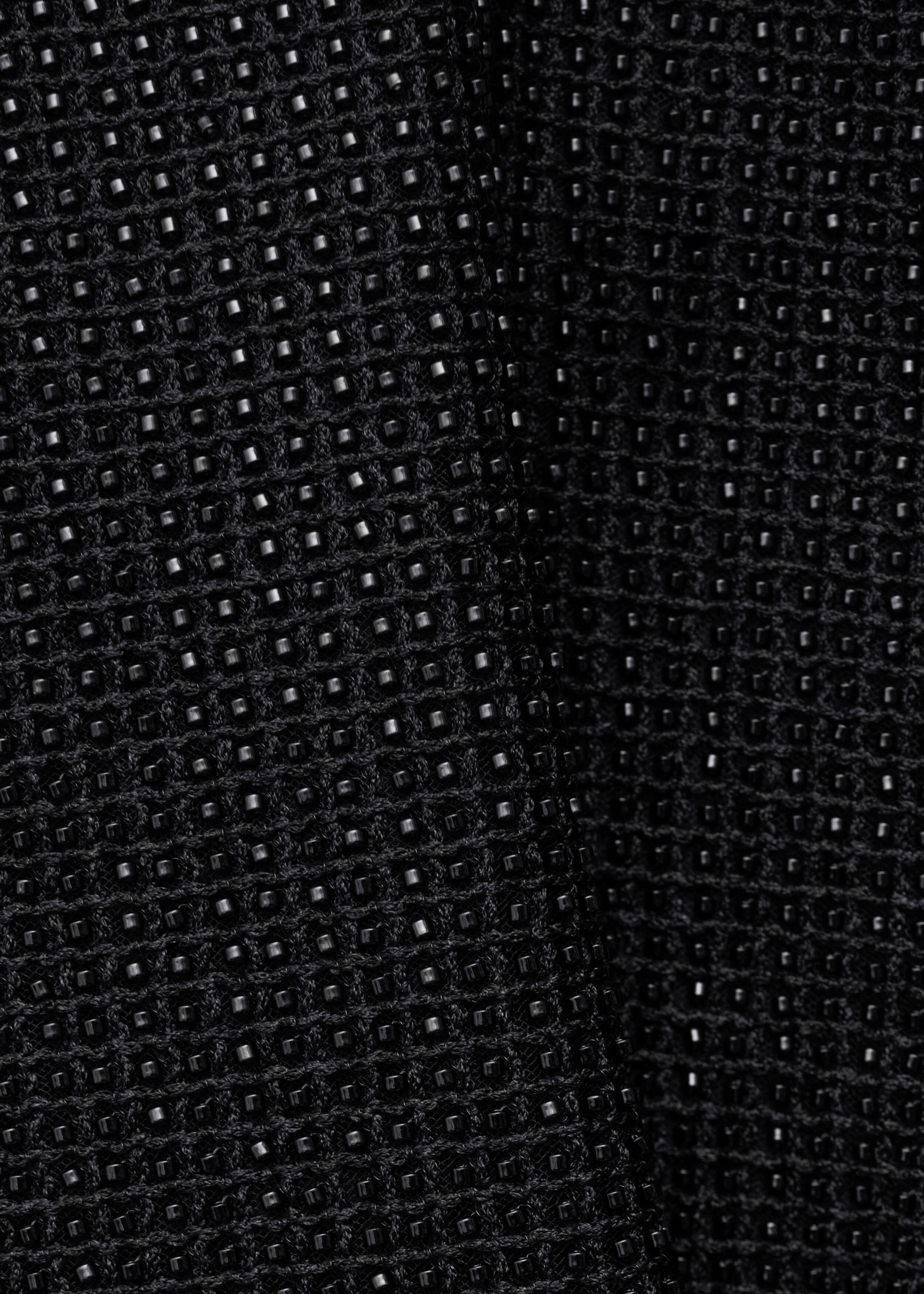 Mesh Shoulder-Pad Top - {{variantName}} - Descriptive Detail
