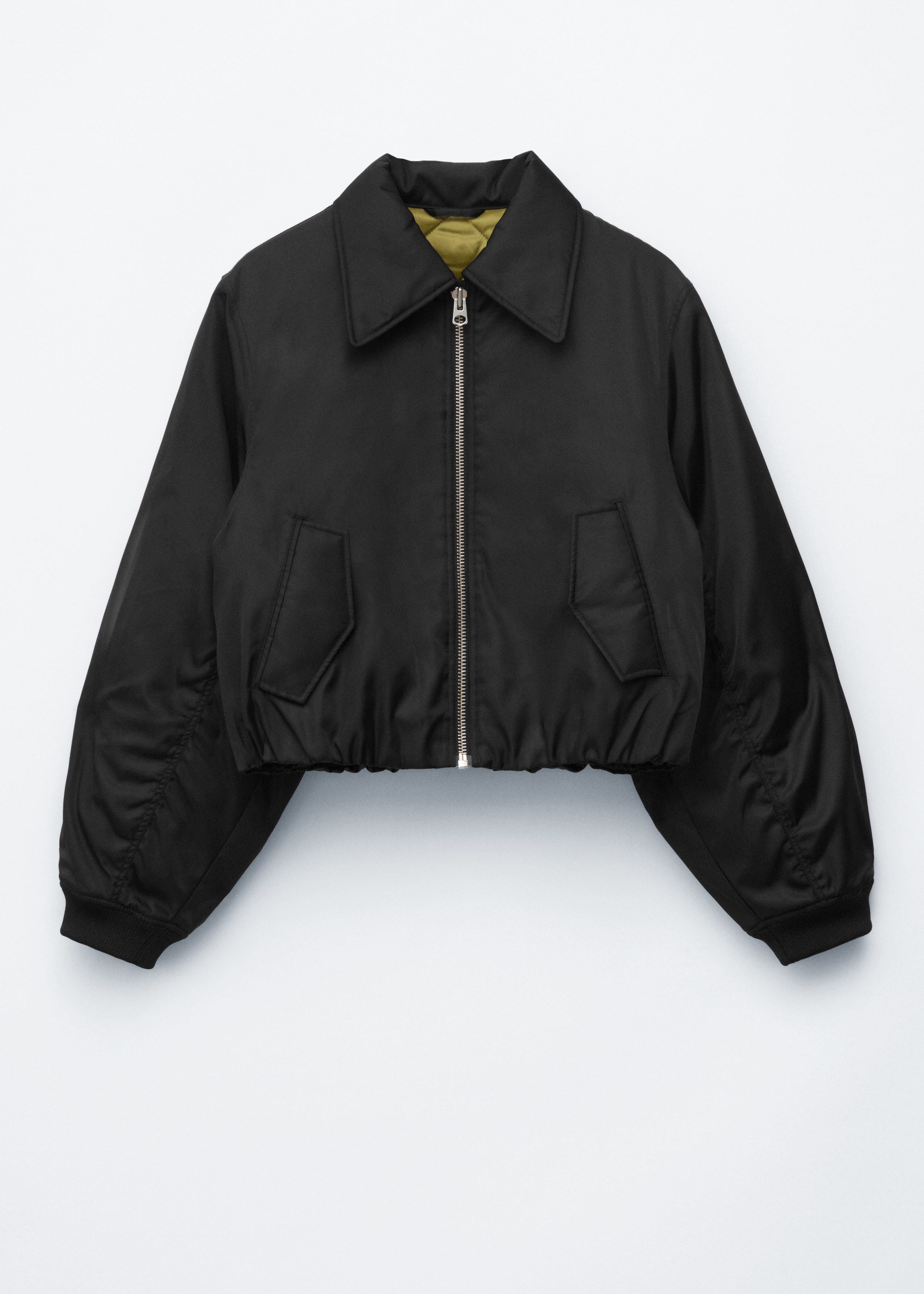 Cropped Bomber Jacket - Black - Jackets - & Other Stories US