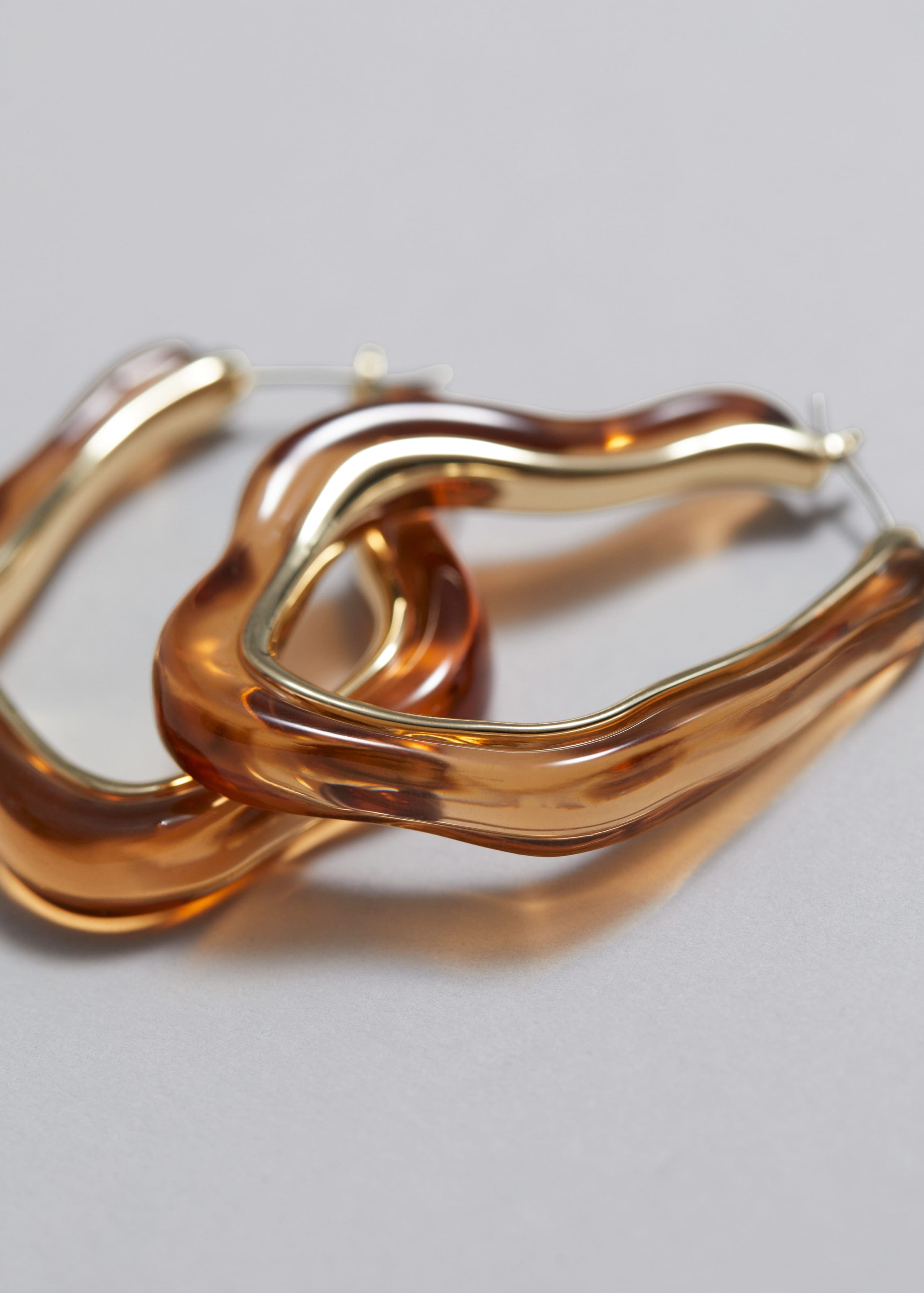 Asymmetric Glass Hoops - {{variantName}} - Descriptive Detail