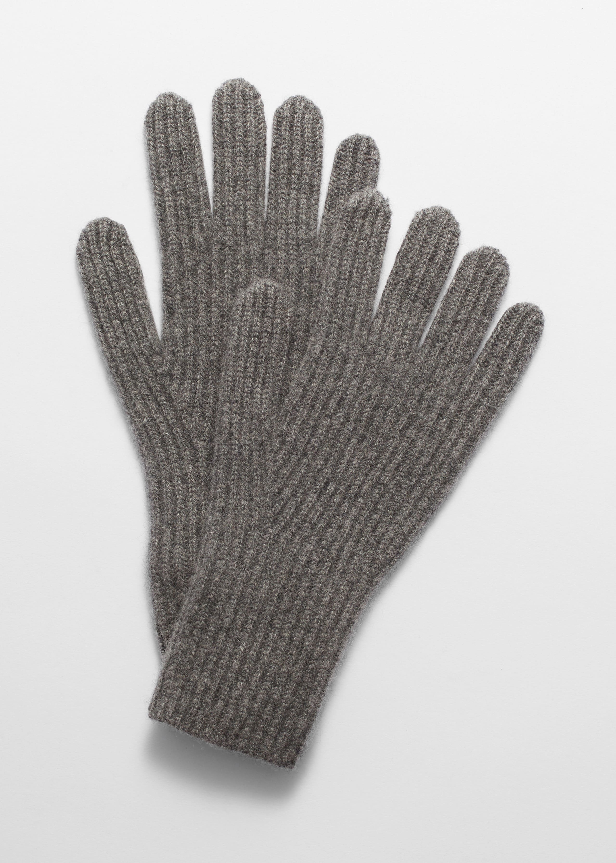 Ribbed Cashmere Gloves - Mole - Still Life