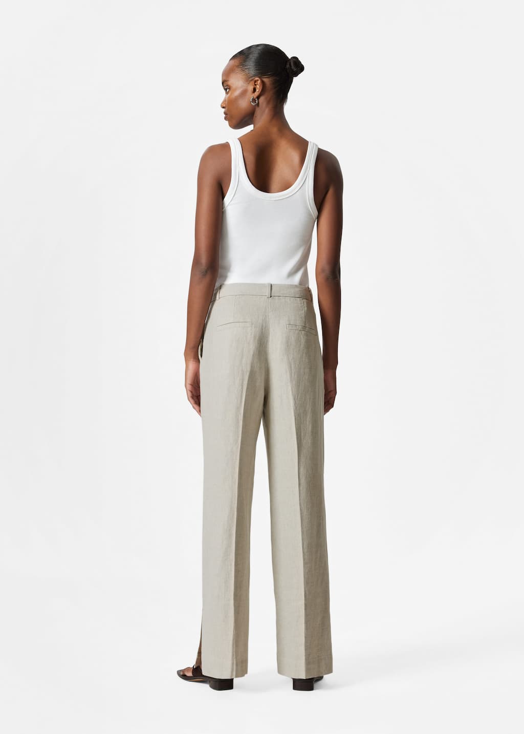 Image of Pantalon habillé en lin