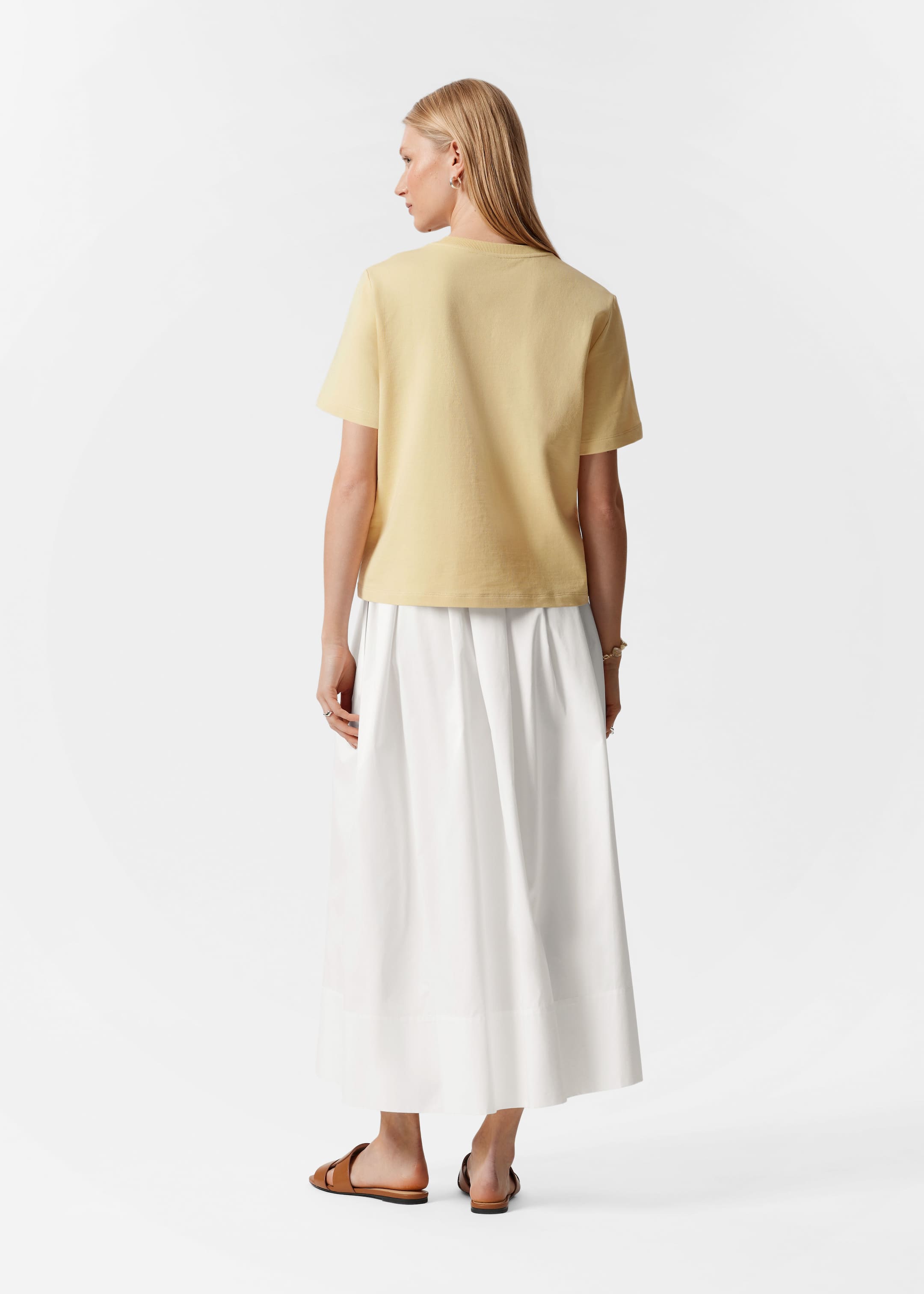 Zobacz większy obraz: Floral-Appliqué T-Shirt - Żółty - ONA | H&M PL 3