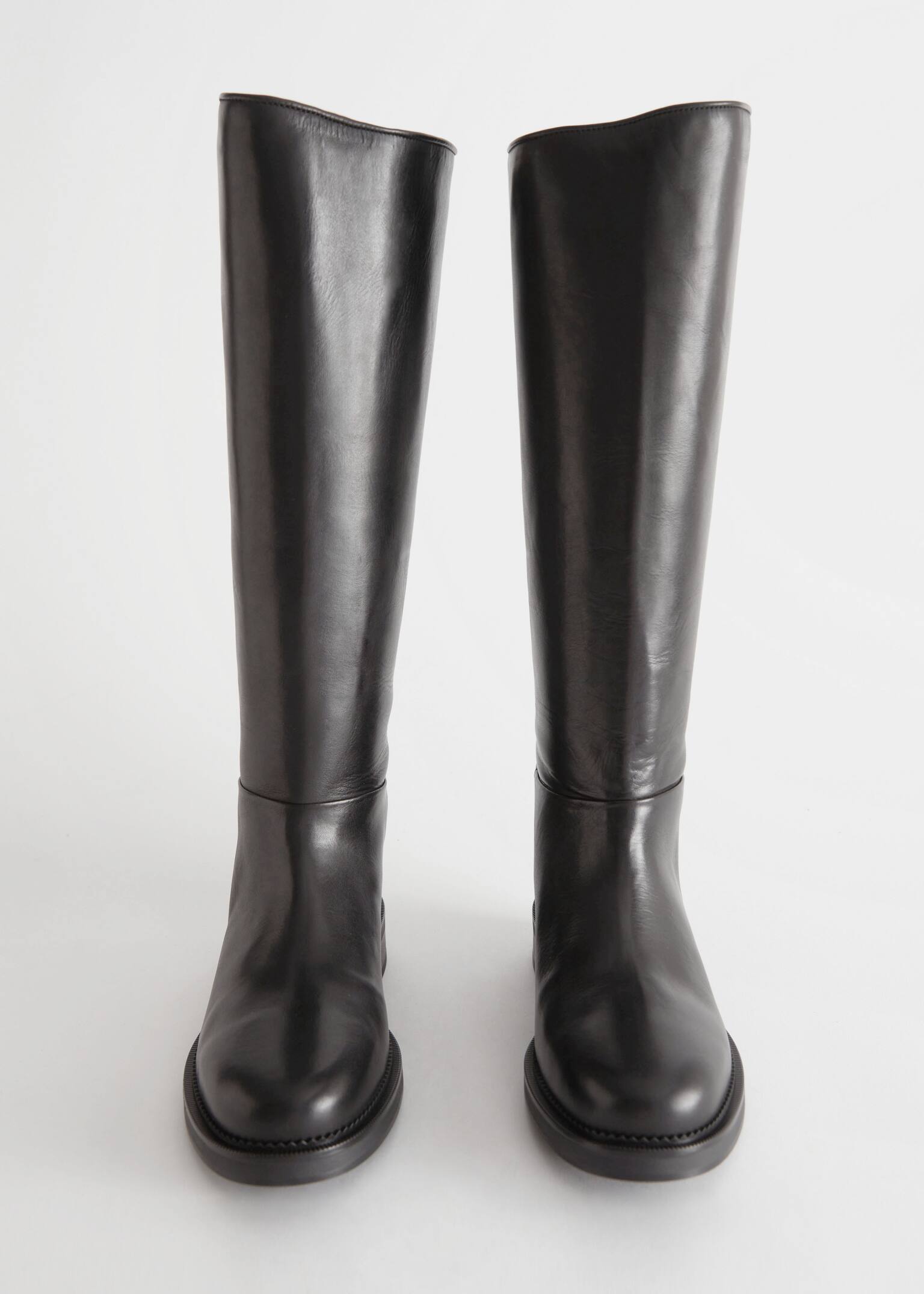 Reitstiefel aus Leder - Schwarz - 2