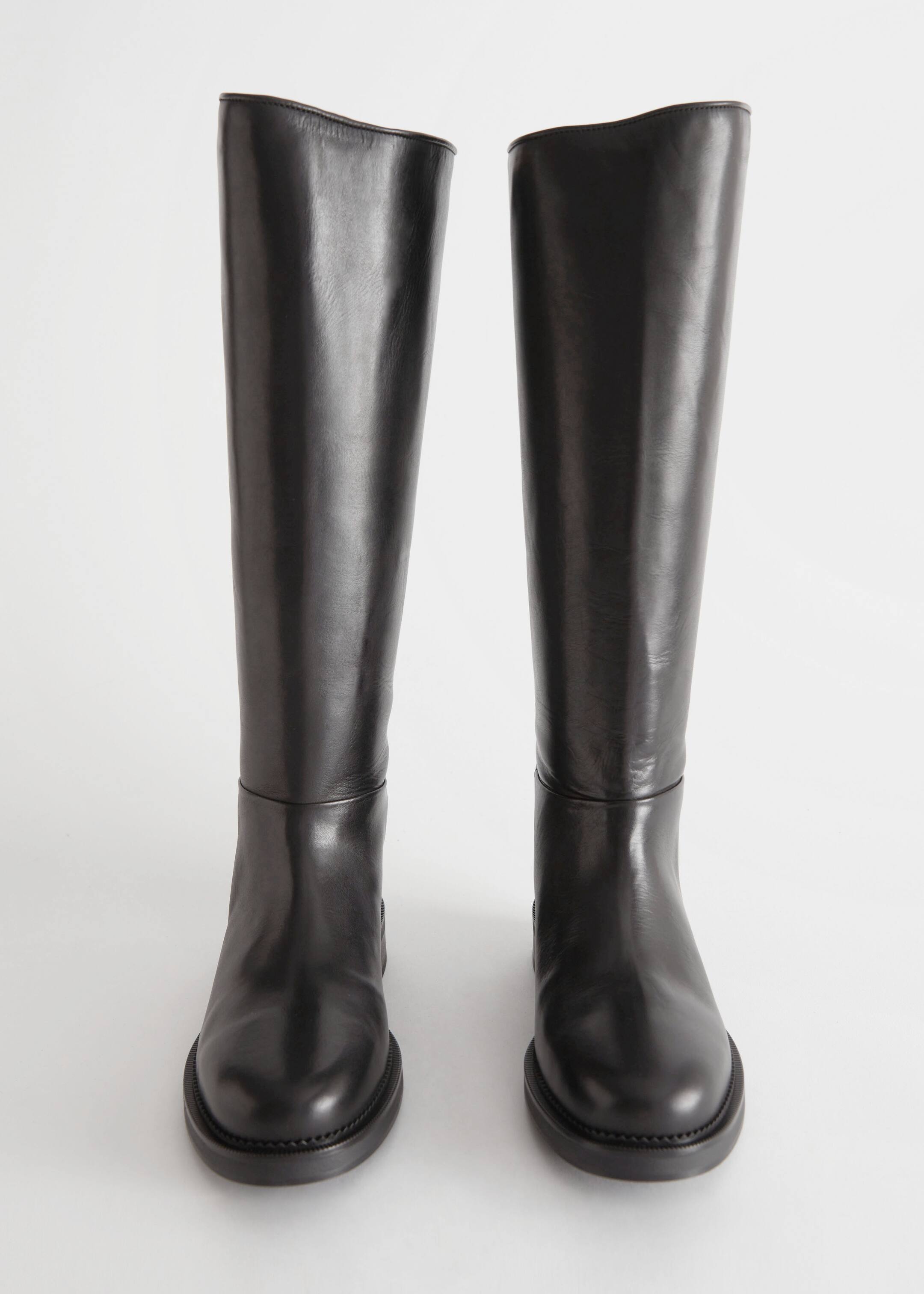 Grösseres Bild ansehen: Reitstiefel aus Leder - Schwarz - DAMEN | H&M CH 5