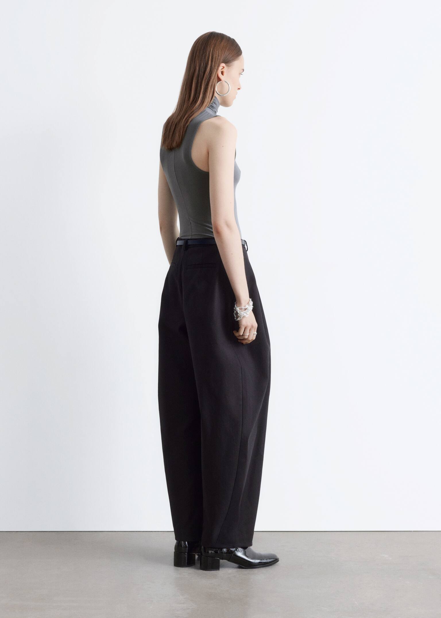 Golf bez rękawów - Ciemnoszary/Kremowy - 3