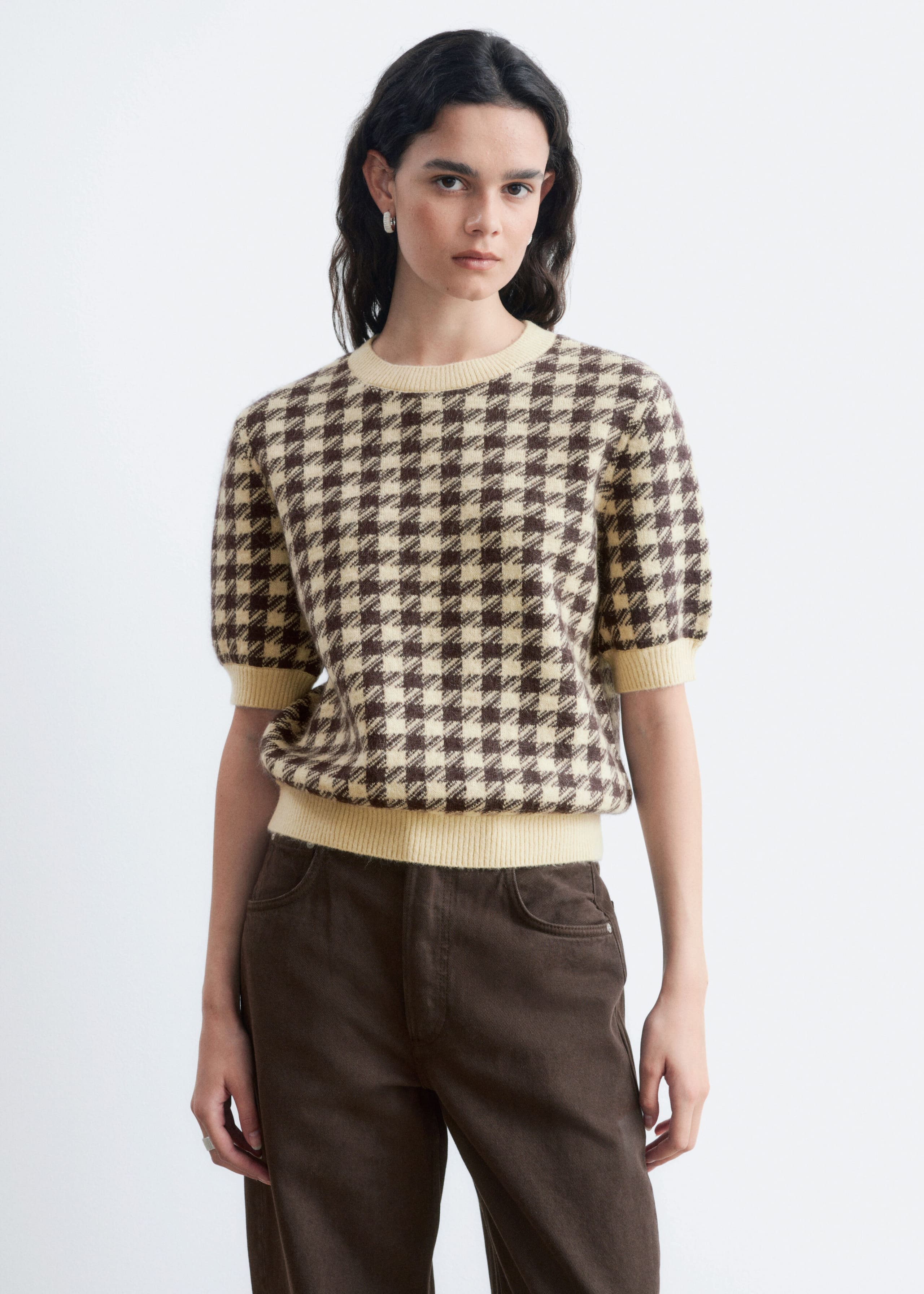 Mohair Blend Top - Dark Blue/Cool Blue - Lookbook