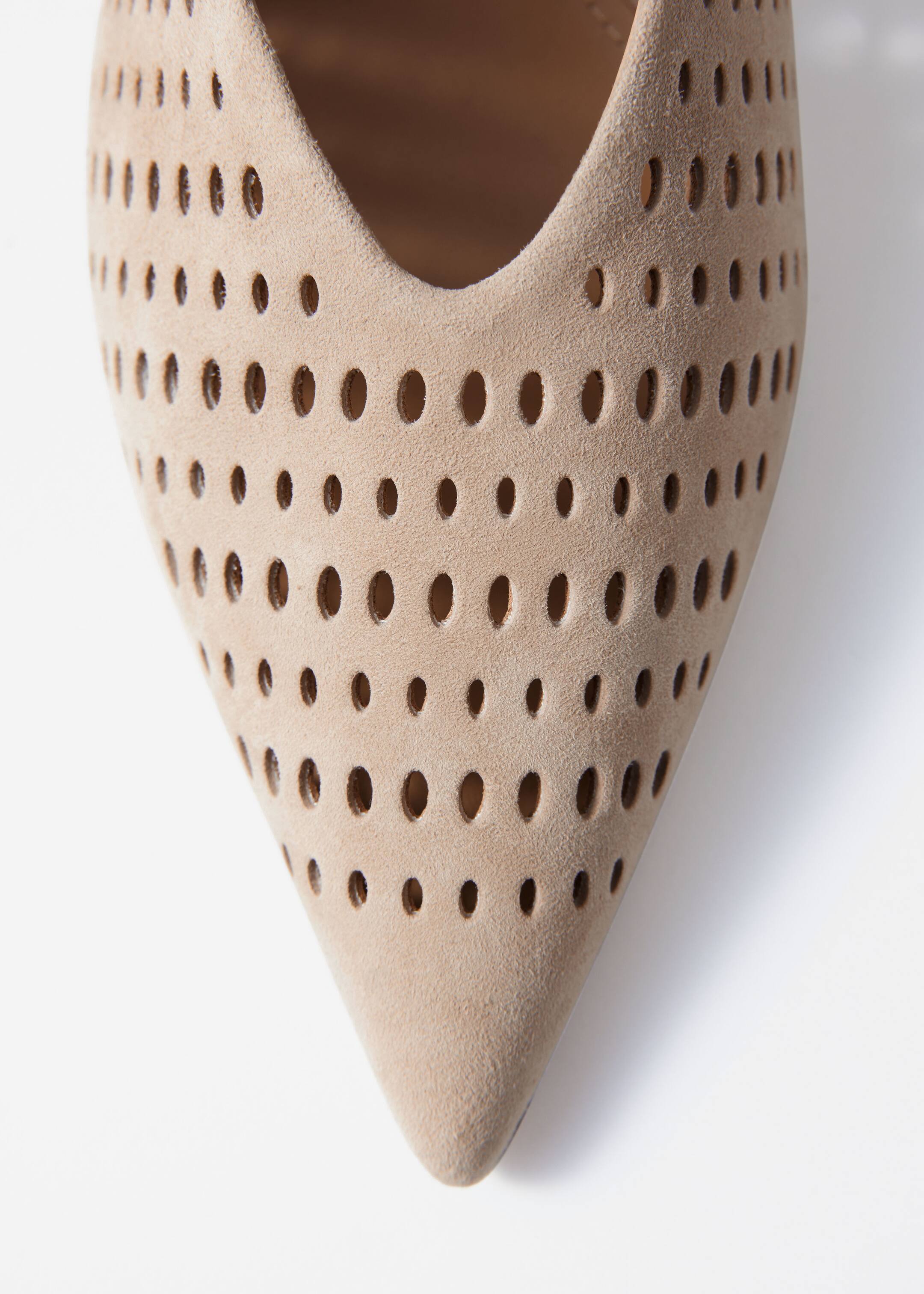 Größeres Bild anzeigen: Slingback-Pumps aus Leder - Beige/Veloursleder - Ladies | H&M AT 5