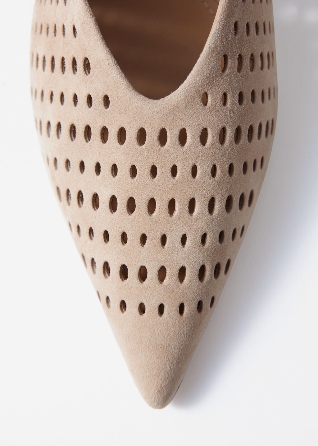 Image of Escarpins en cuir à petits talons et bride arrière