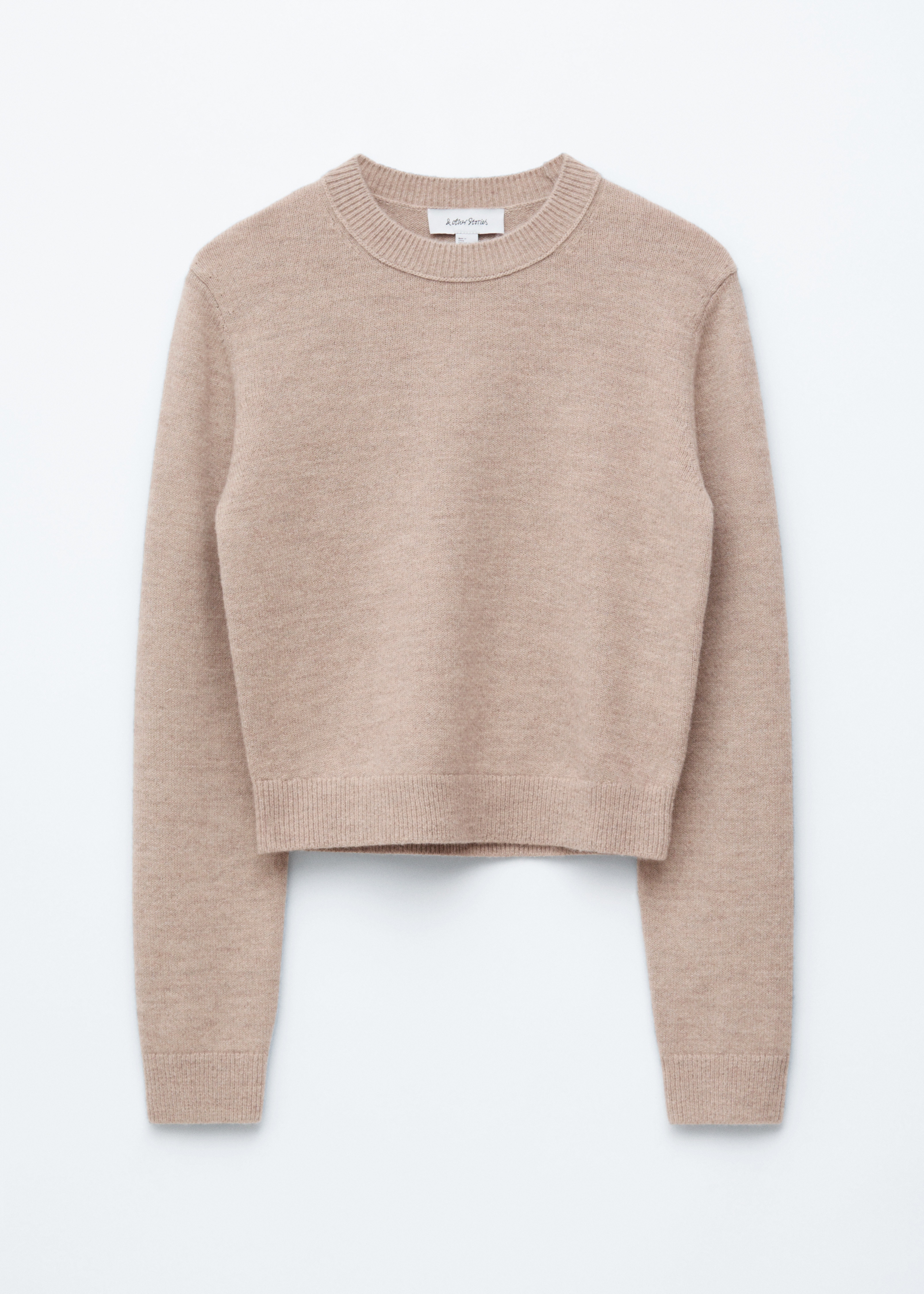 Плетен вълнен пуловер - Светъл сив меланж/Черен/Светлосин меланж/Червено