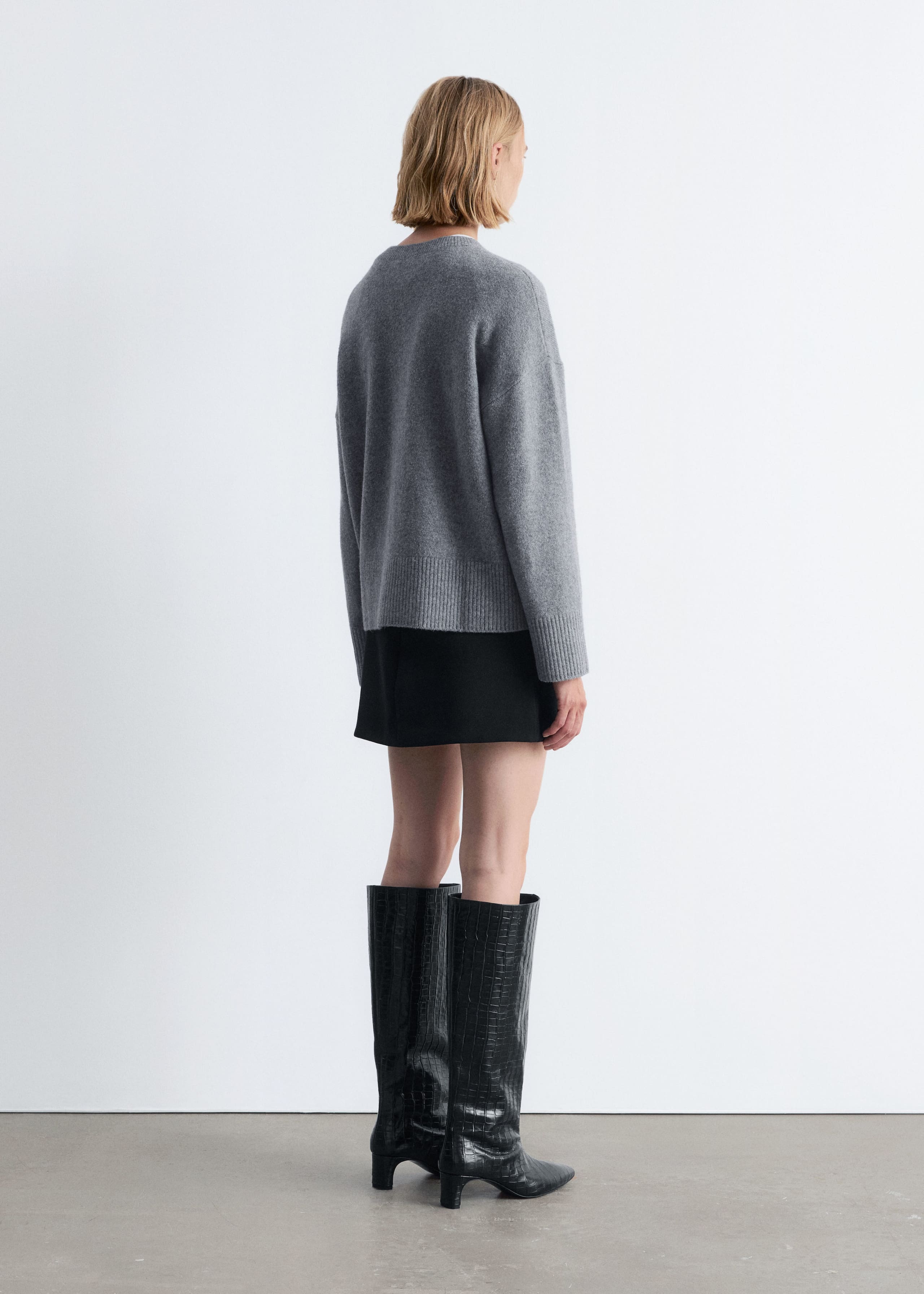 Image of Relaxed Fit Knitted Sweater