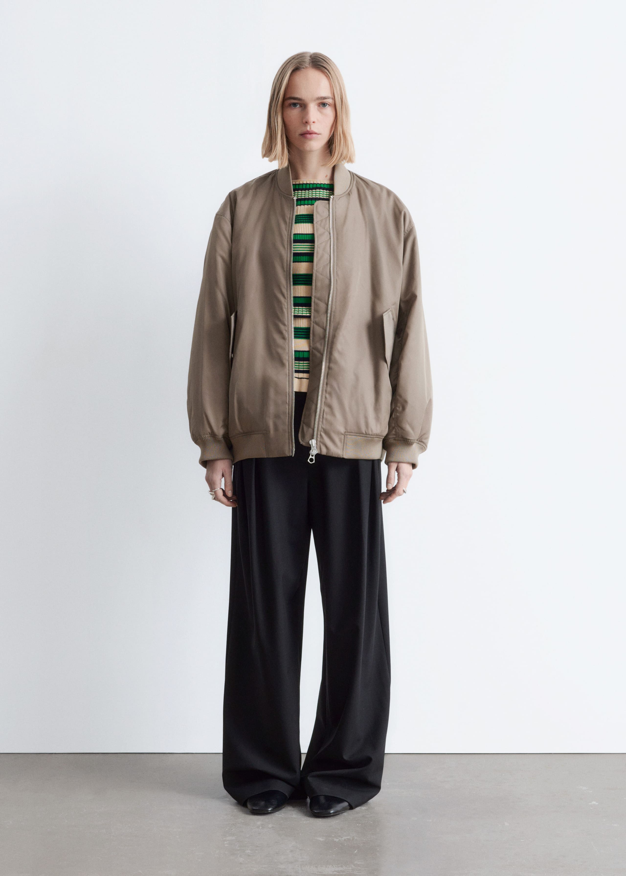 Image of Long Bomber Jacket