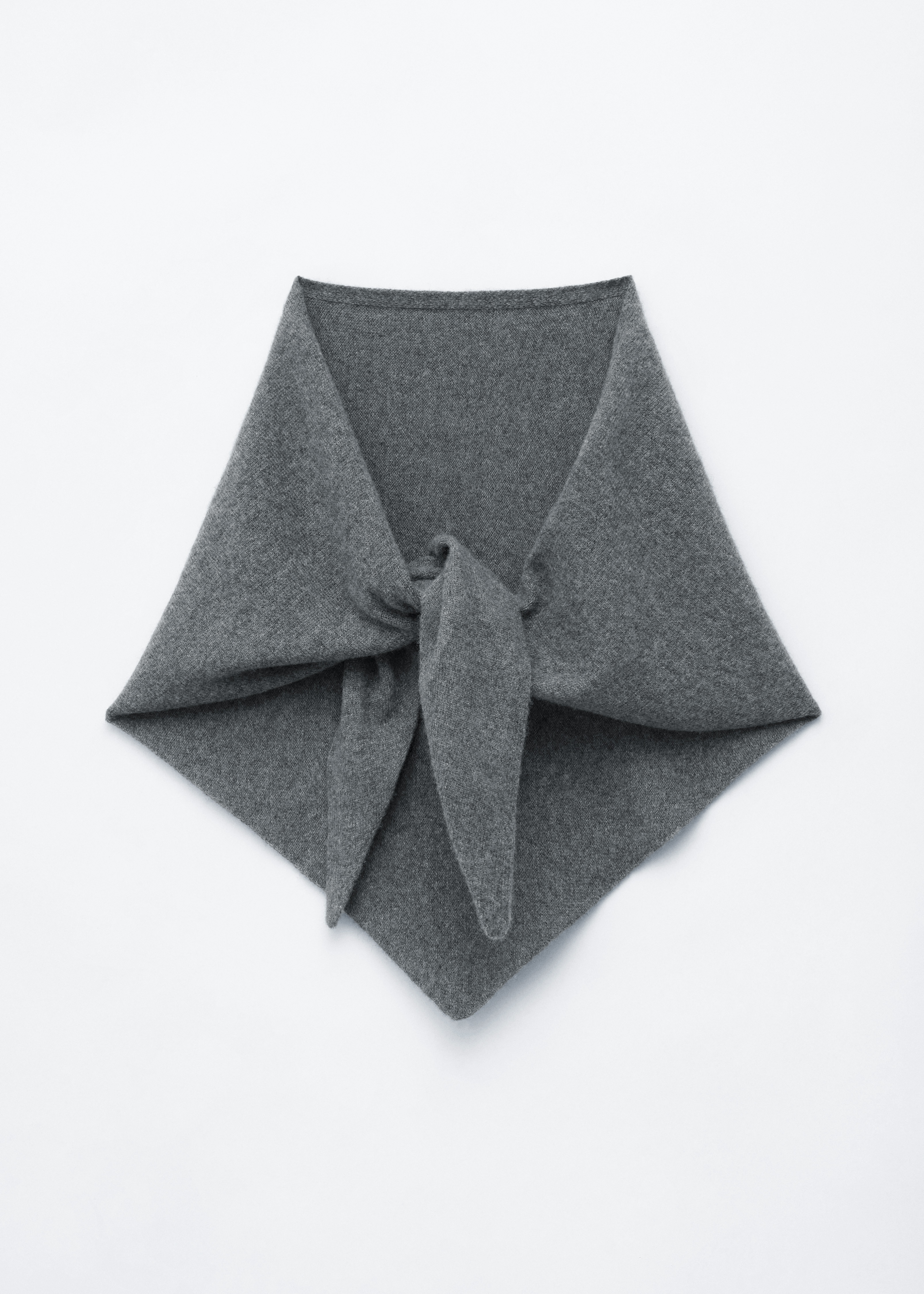 Écharpe en cachemire - Gris/Marron foncé/Blanc/Rouge