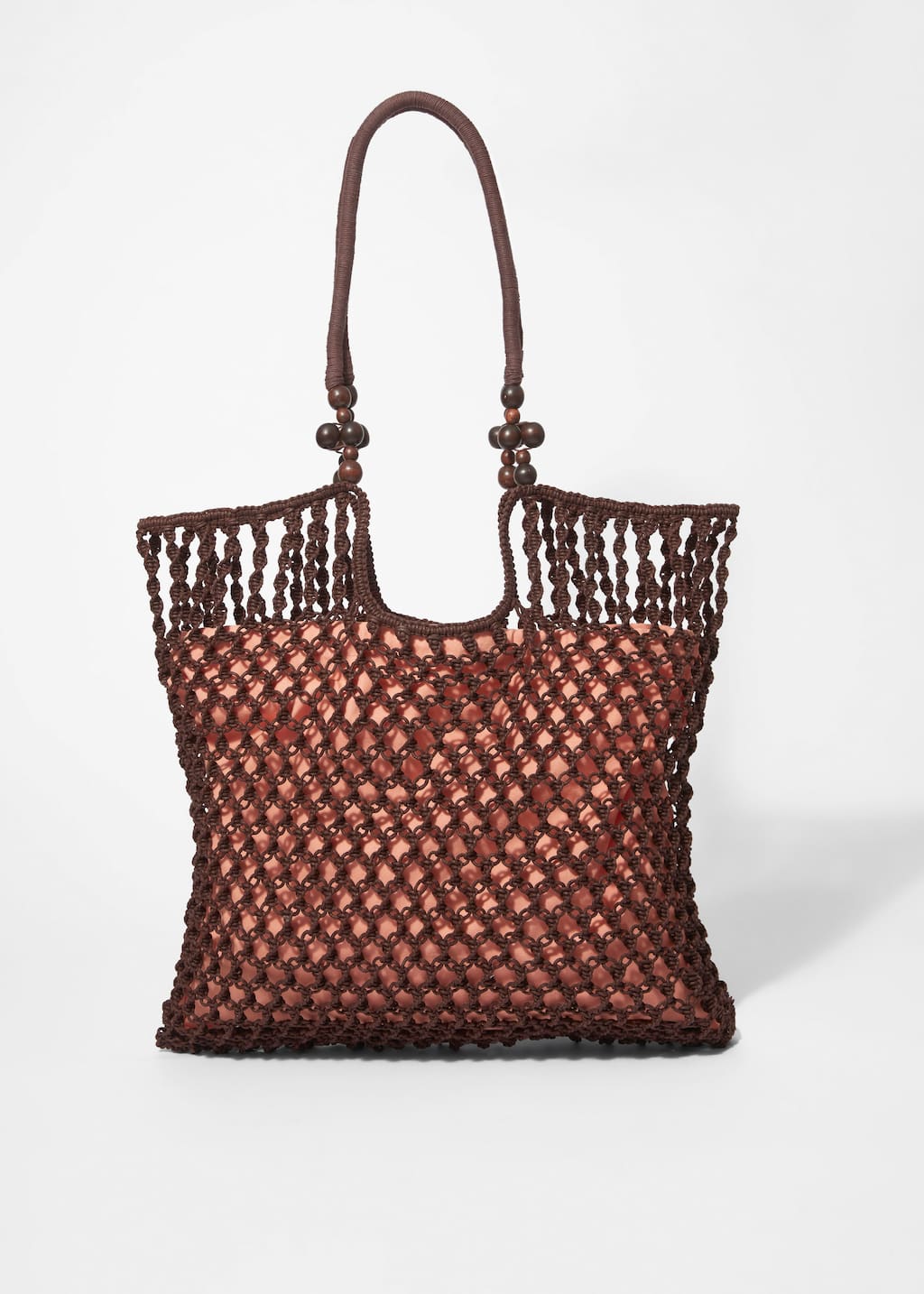 Image of Bolso tipo tote de ganchillo con cuentas