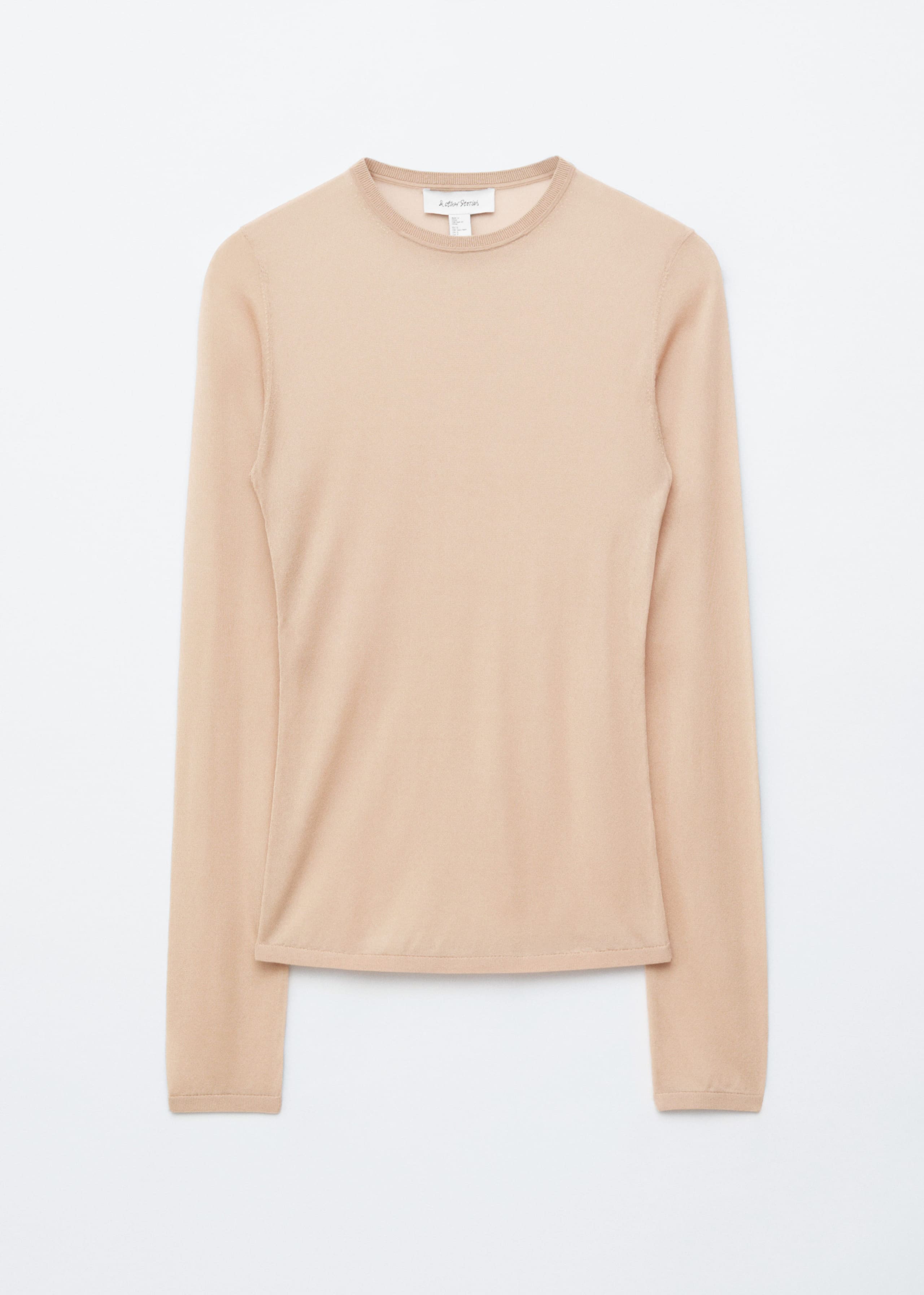 Image of Fine-Knit Sheer Top