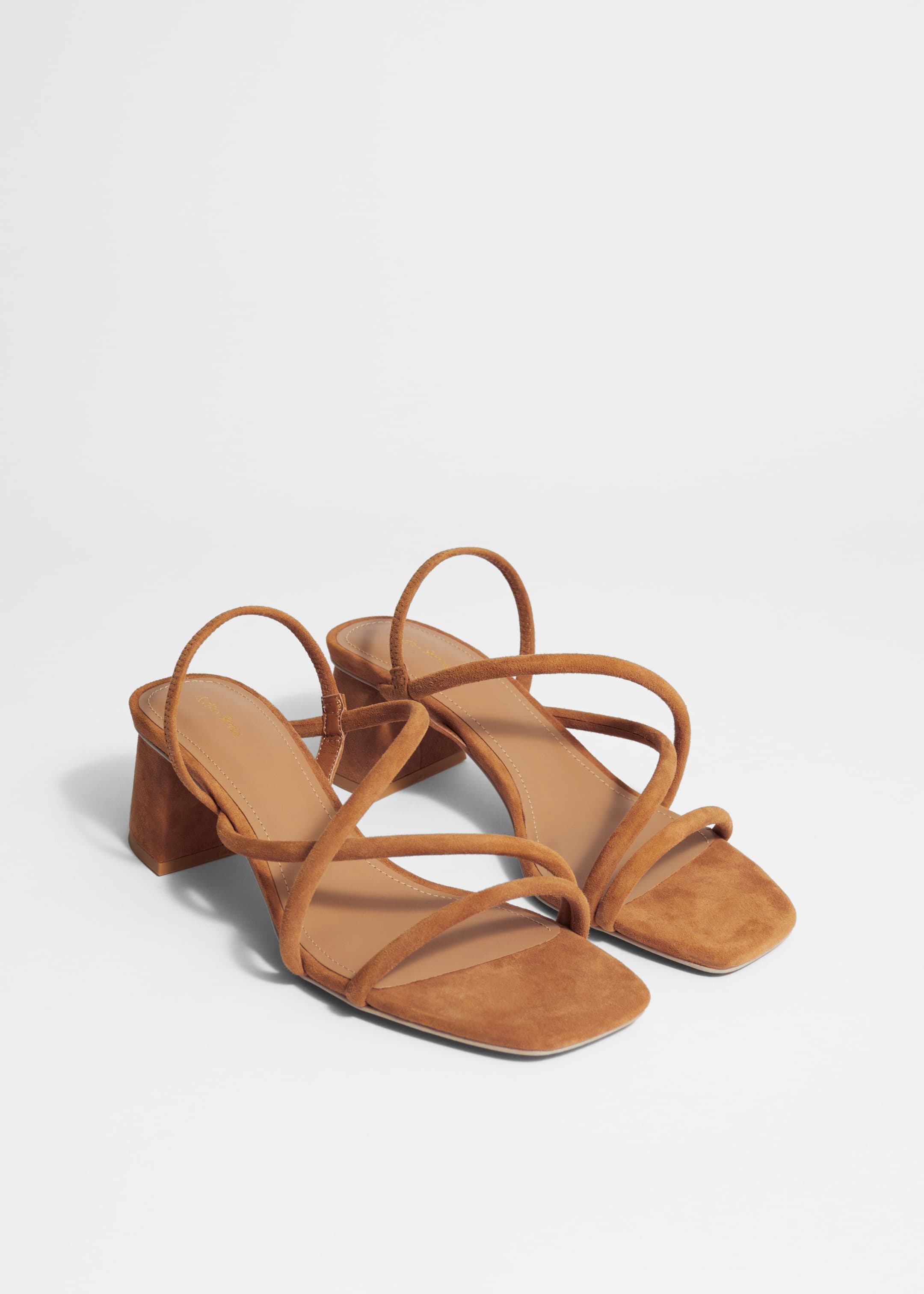 Nagyobb kép megtekintése: Pántos blokk sarkú szandál - Beige suede - NŐI | H&M HU 2