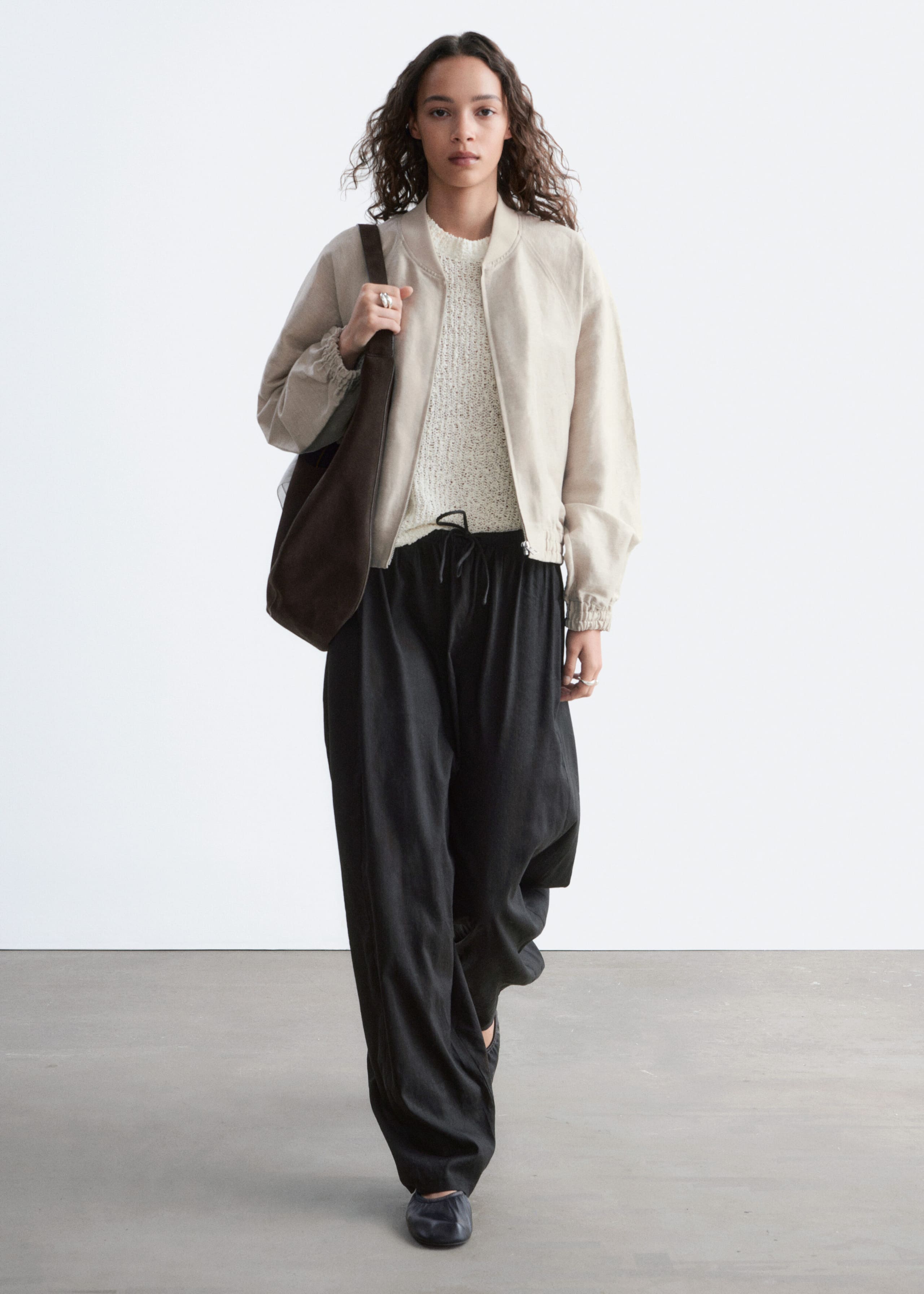 Linen-Blend Jacket - Beige - Lookbook