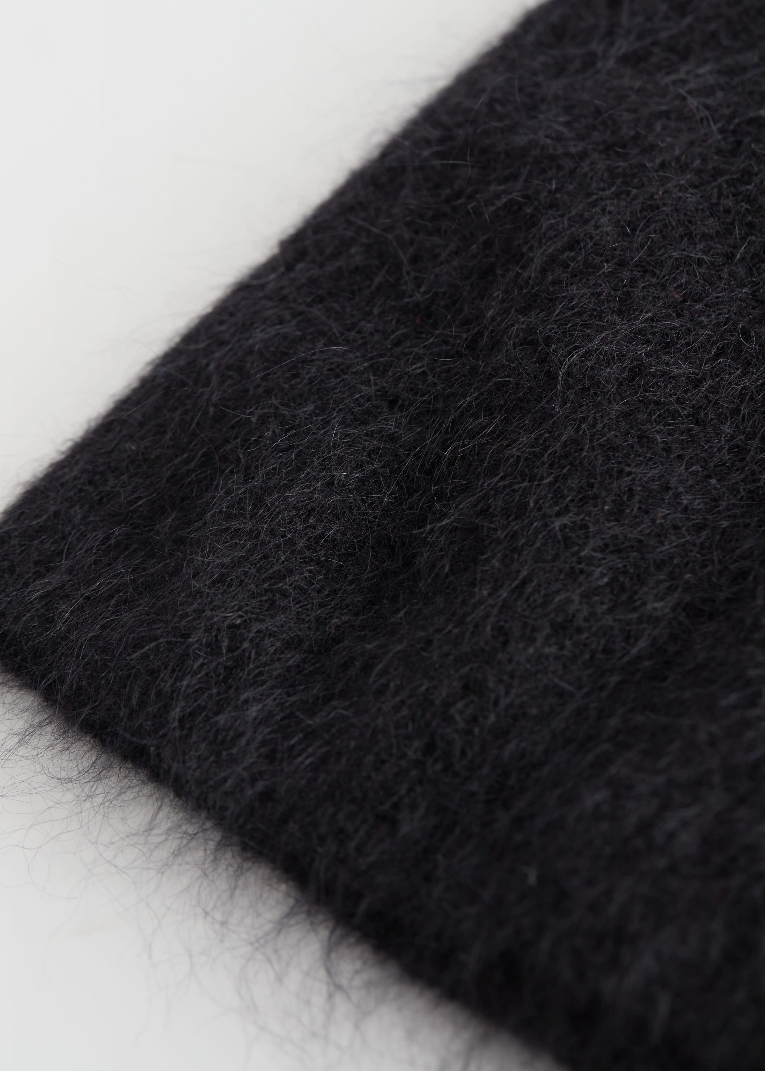 Mohair Knitted Mini Skirt - {{variantName}} - Descriptive Detail