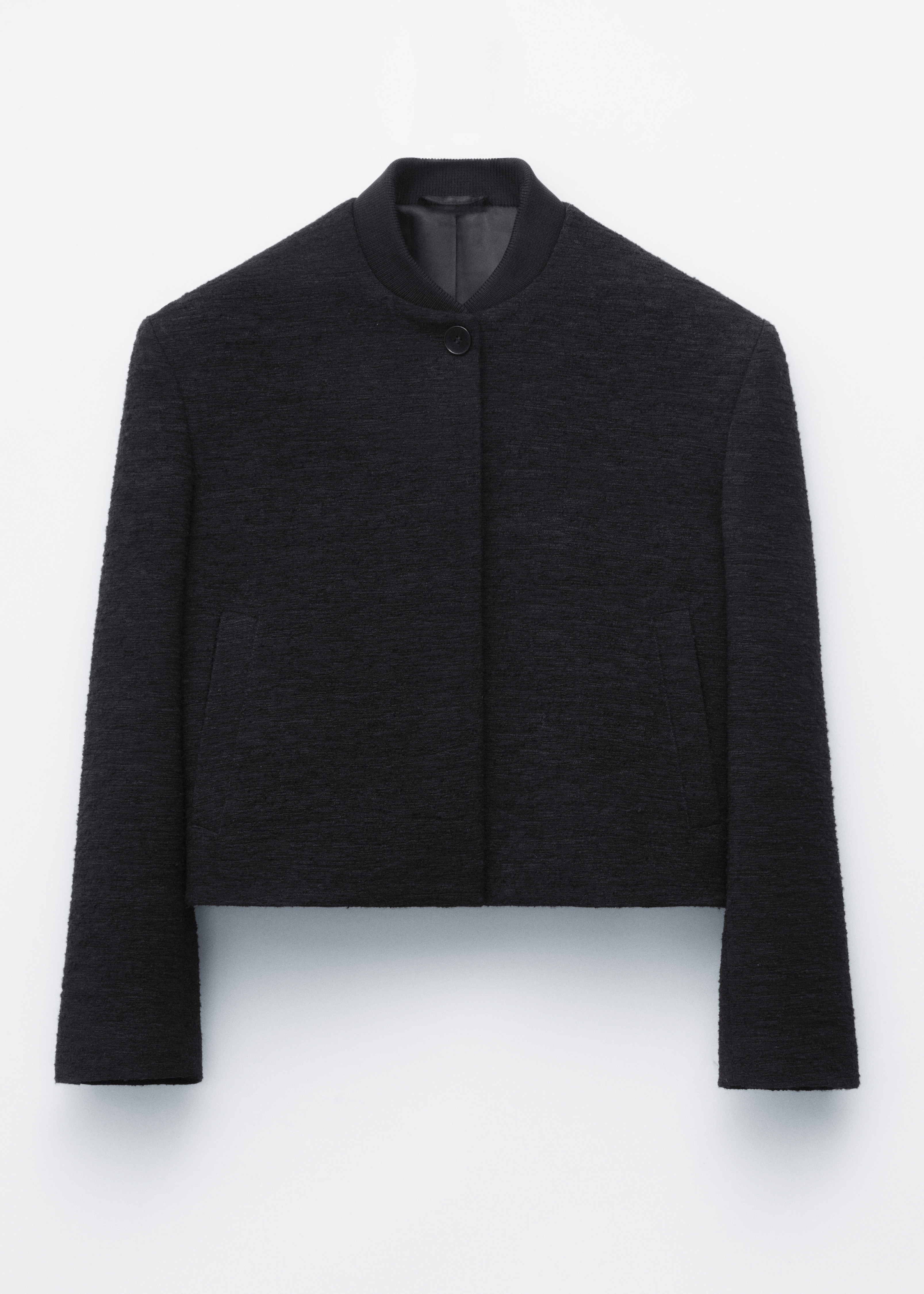 Veste style bomber en tweed