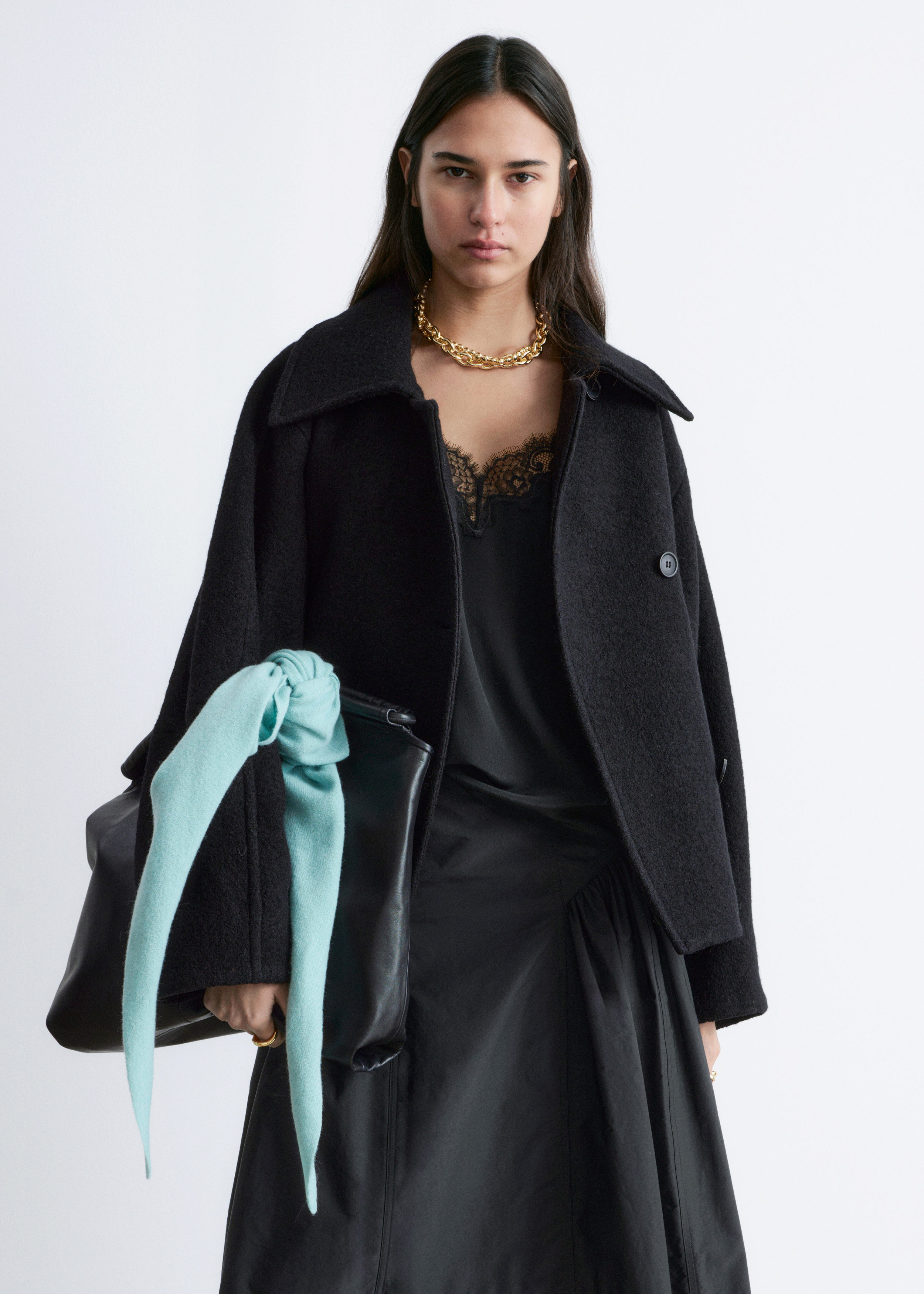 Oversized Wool Jacket - Black - Jackets - & Other Stories US